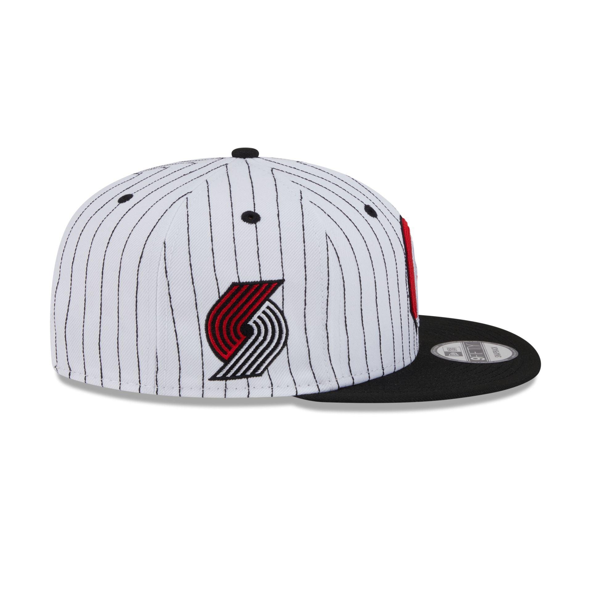 Portland Trail Blazers Deceptor Pinstripe 9FIFTY Snapback Hat Male Product Image