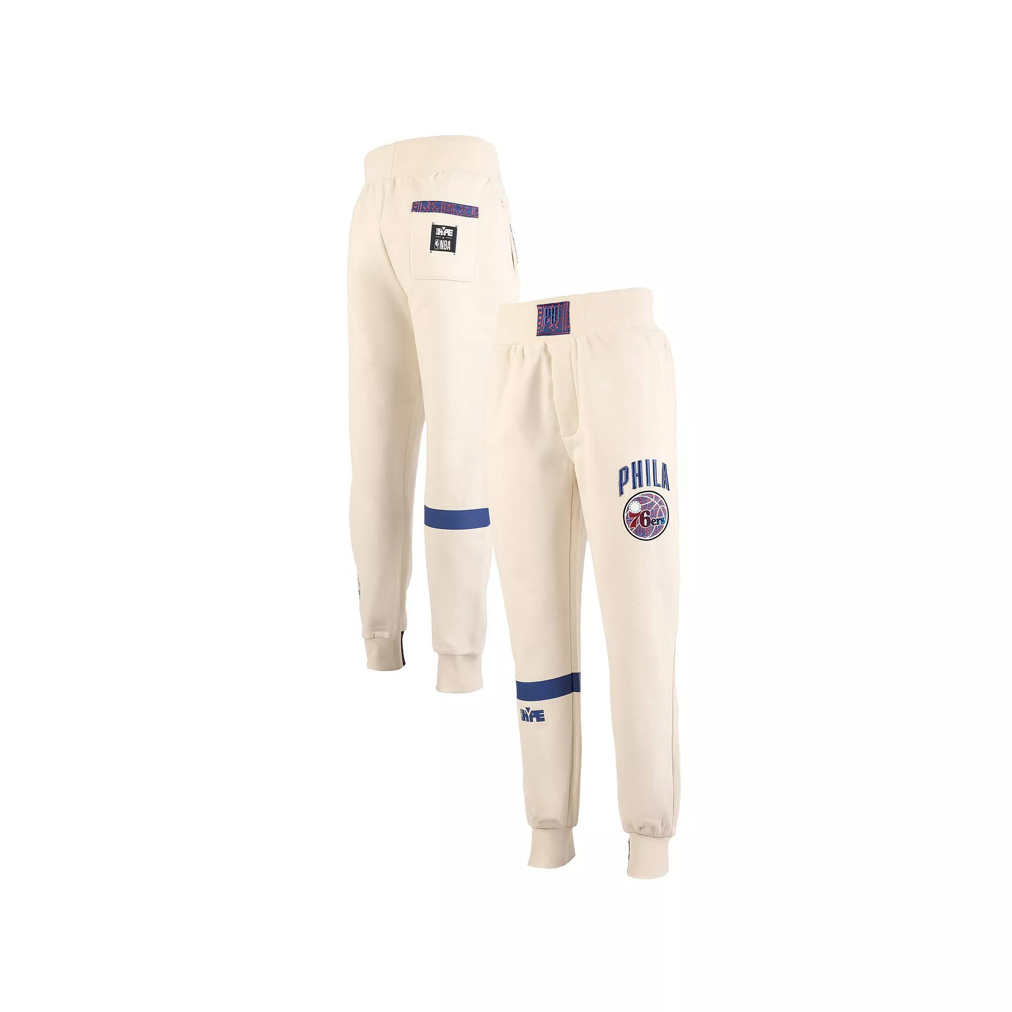 Men's NBA x Two Hype Cream Philadelphia 76ers Culture & Hoops Collection Premium Jogger Pants,  Product Image
