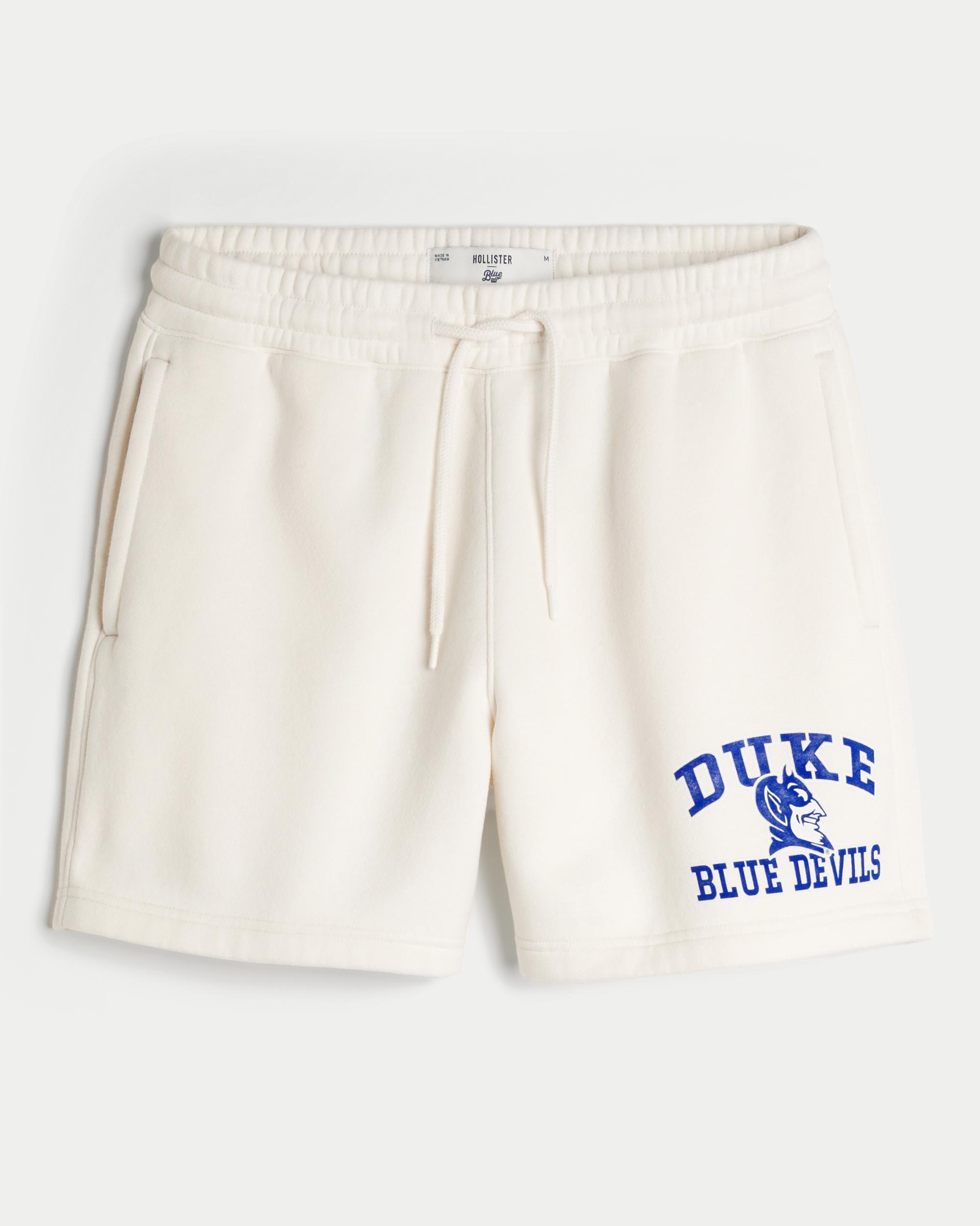 Mid-Thigh Fleece Duke Blue Devils Graphic Shorts Product Image