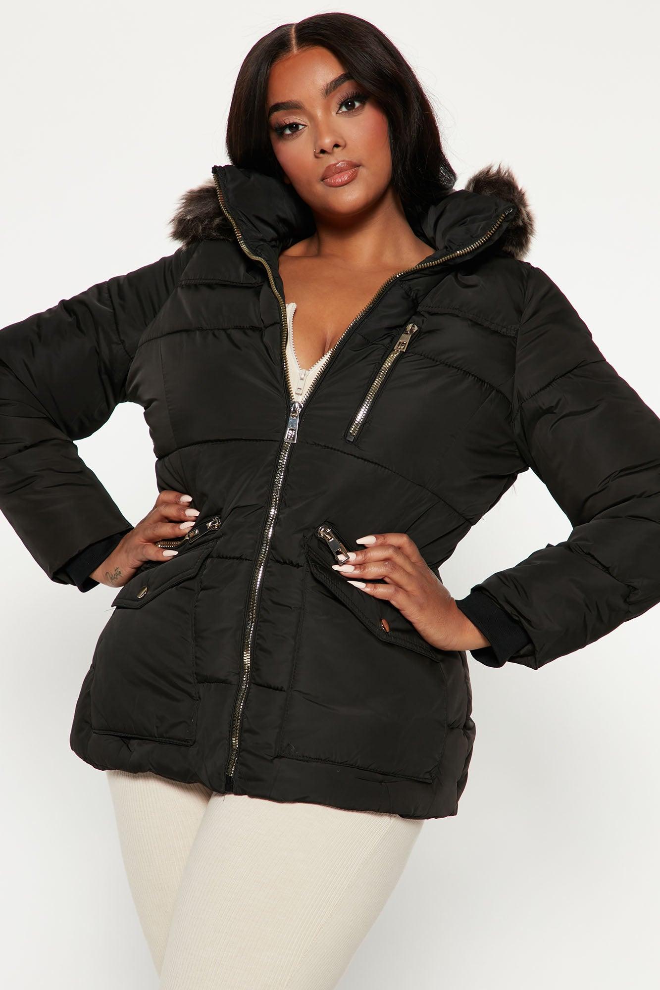 Cool Vibes Puffer Coat - Black Female Product Image