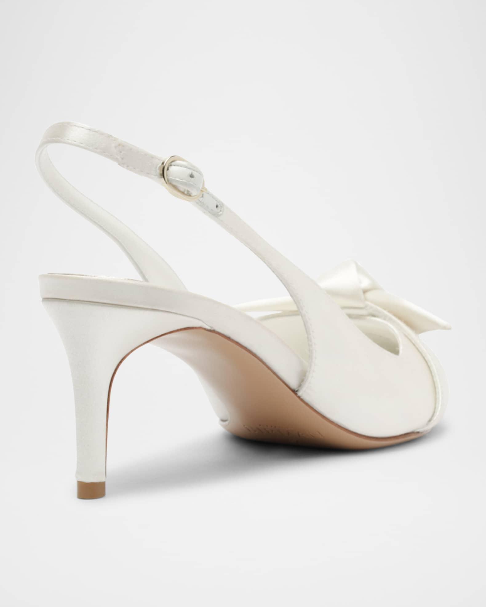 Classic Clarita Satin Slingback Pumps Product Image
