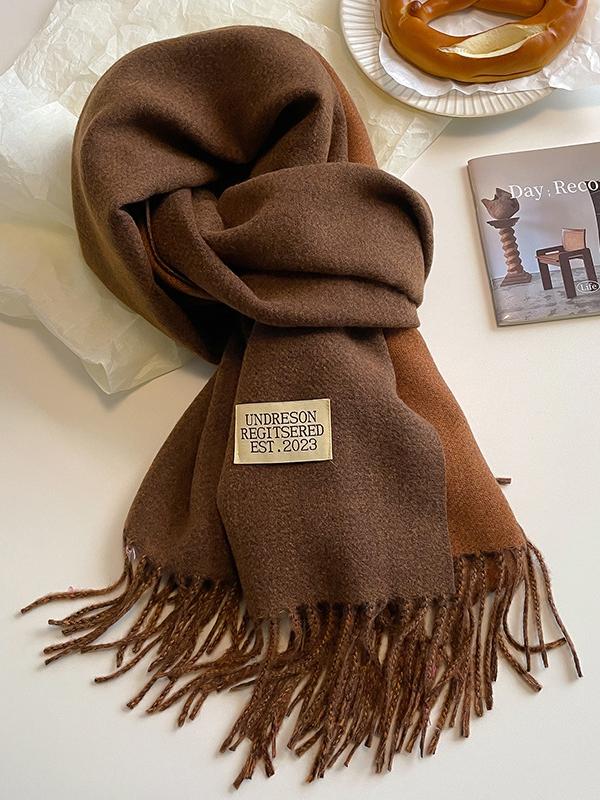 Keep Warm Tasseled Shawl&Scarf Product Image