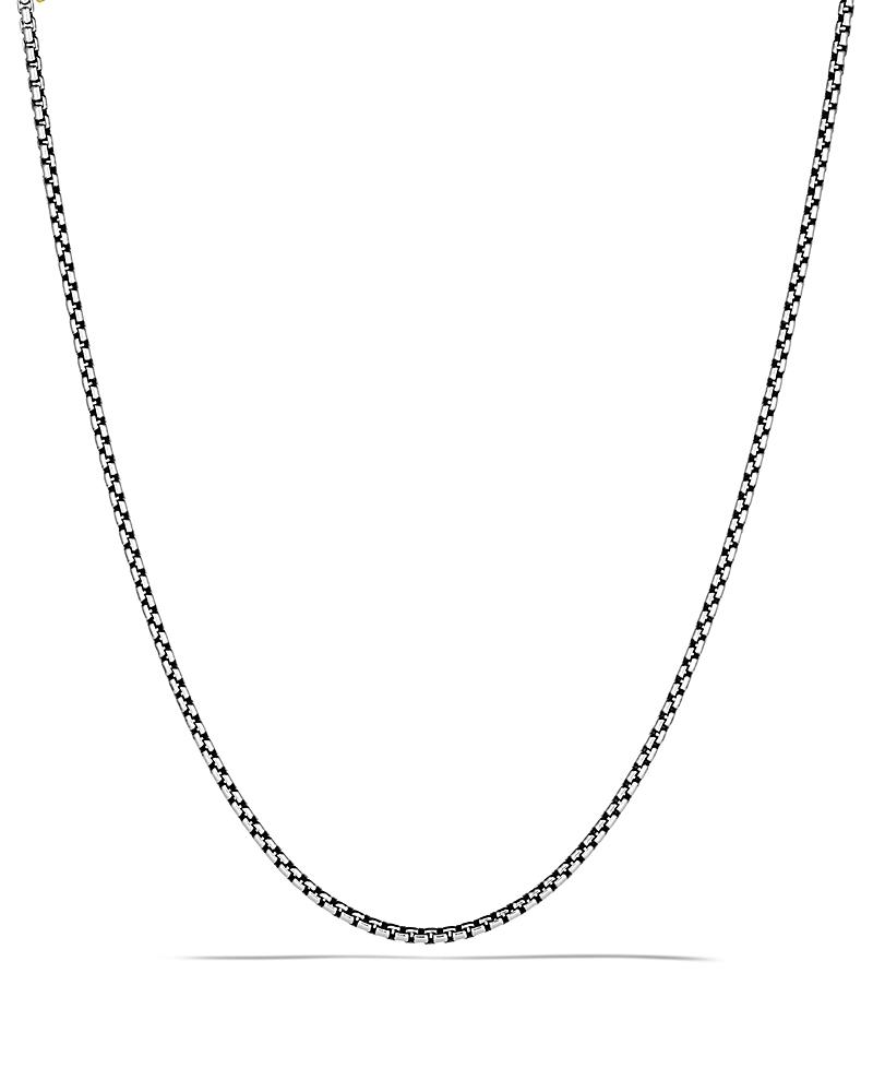 Womens Sterling Silver Box Link Necklace Product Image