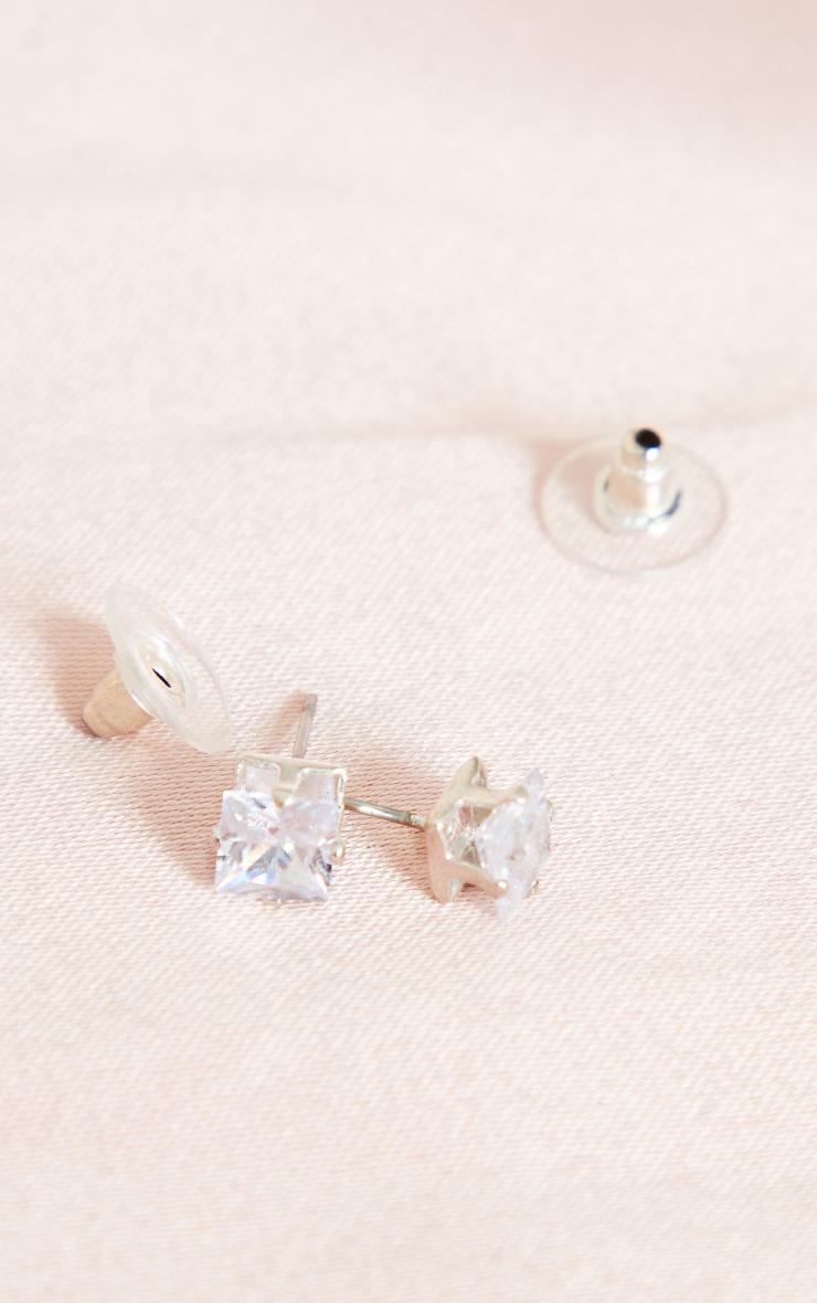 Valeane Silver Crystal Studs Product Image