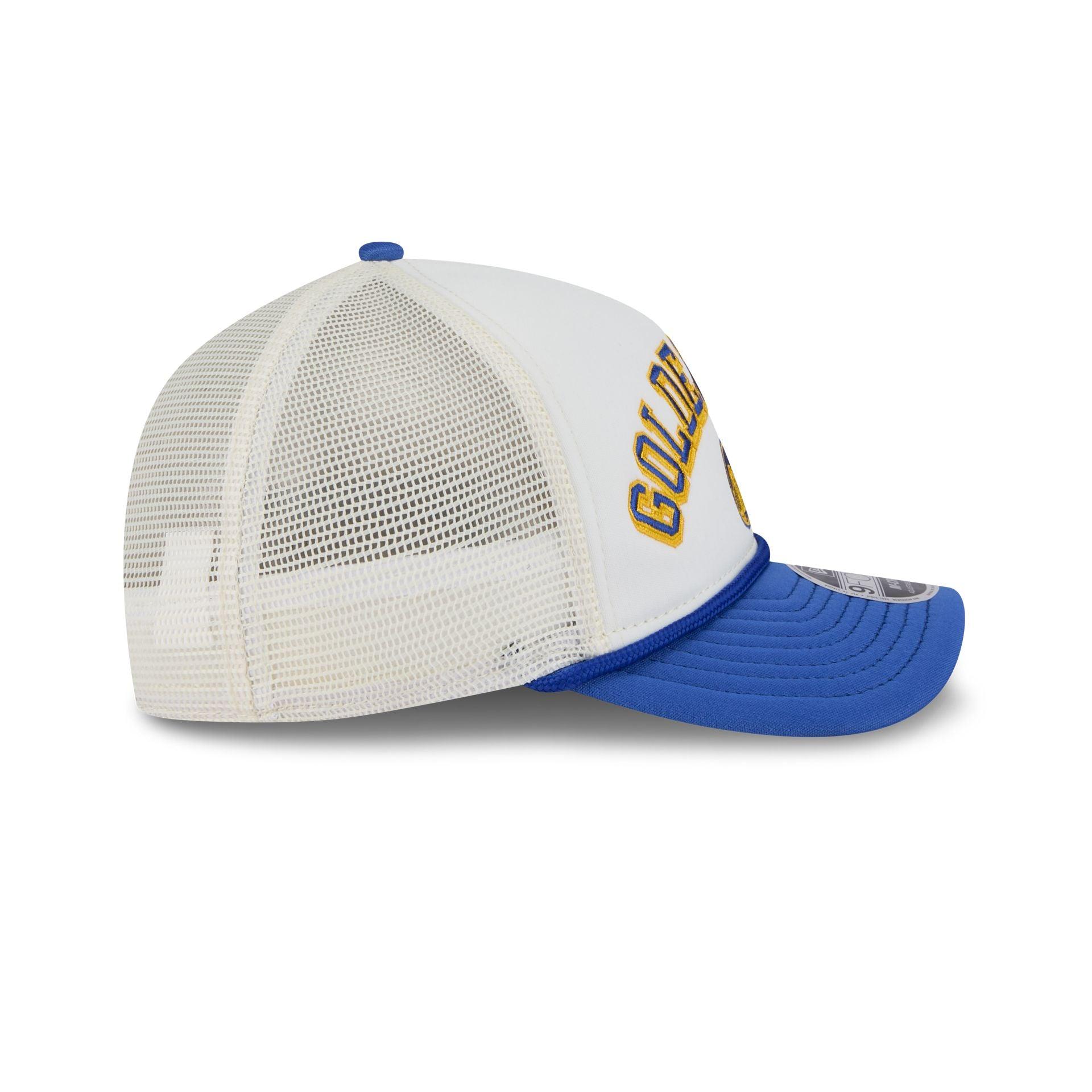 Golden State Warriors Chrome Arch 9FORTY M-Crown A-Frame Trucker Hat Male Product Image