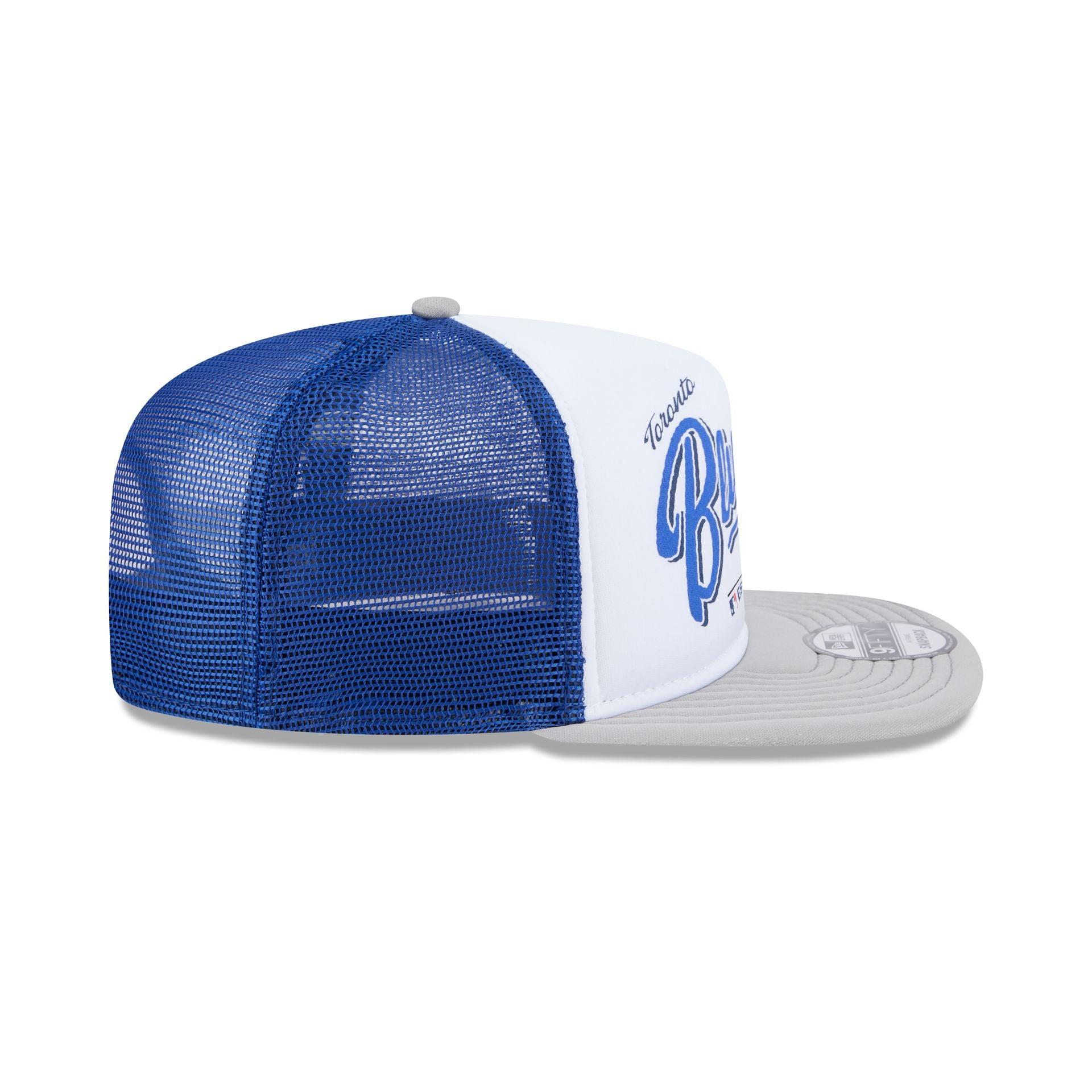 Toronto Blue Jays Retro Script 9FIFTY A-Frame Trucker Hat Male Product Image