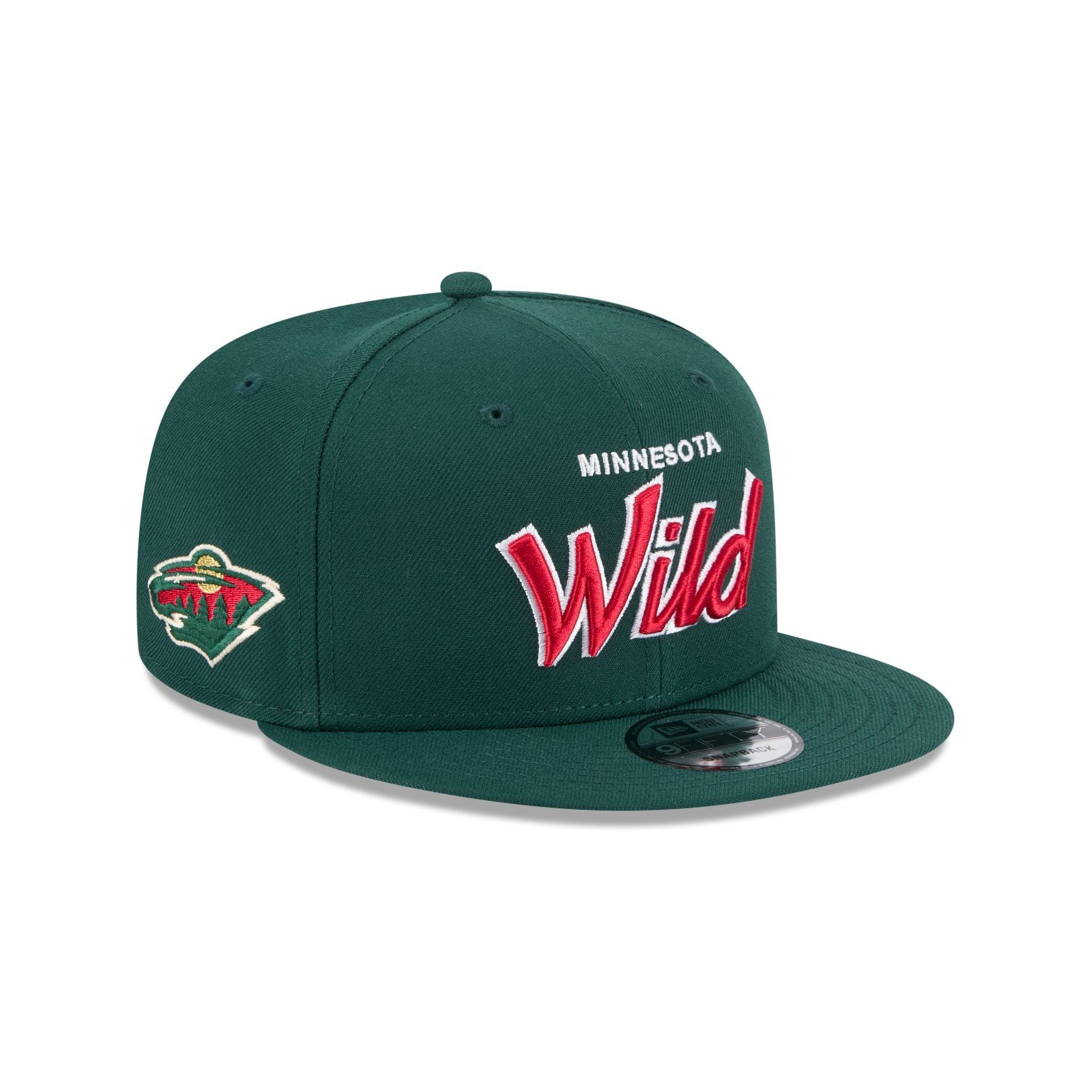 Minnesota Wild Script 9FIFTY Snapback Hat Male Product Image