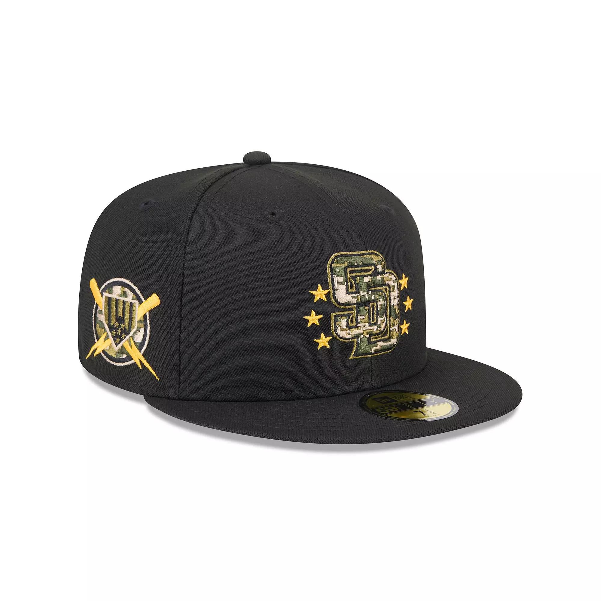 Men's New Era Black San Diego Padres 2024 Armed Forces Day On-Field 59FIFTY Fitted Hat,  Product Image