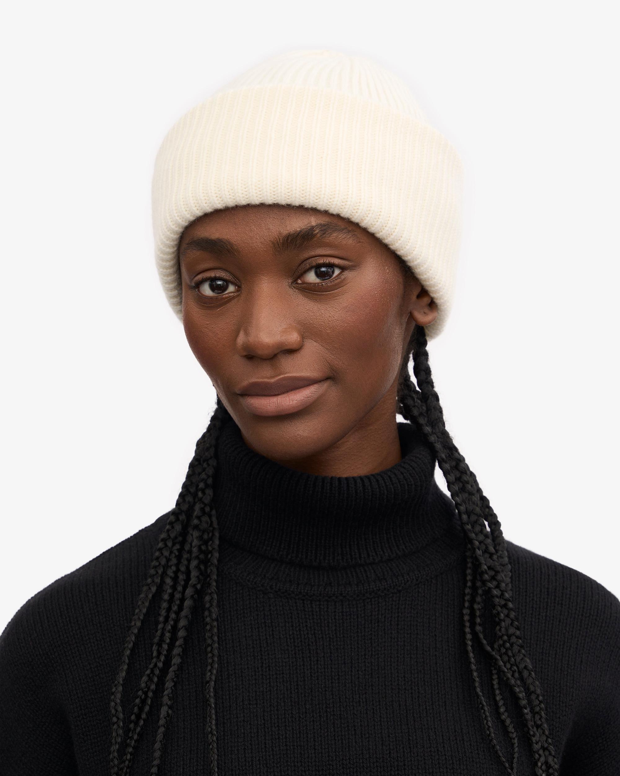 Merino Wool Hat - Optical White Product Image
