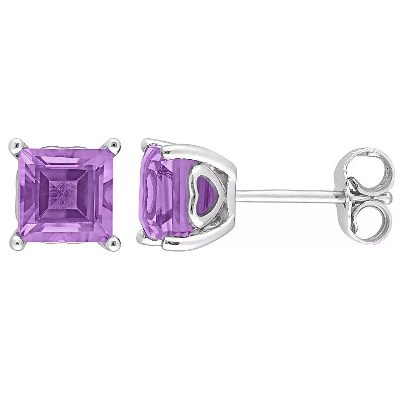 Stella Grace Sterling Silver & Gemstone Stud Earrings, Women's, Purple Product Image