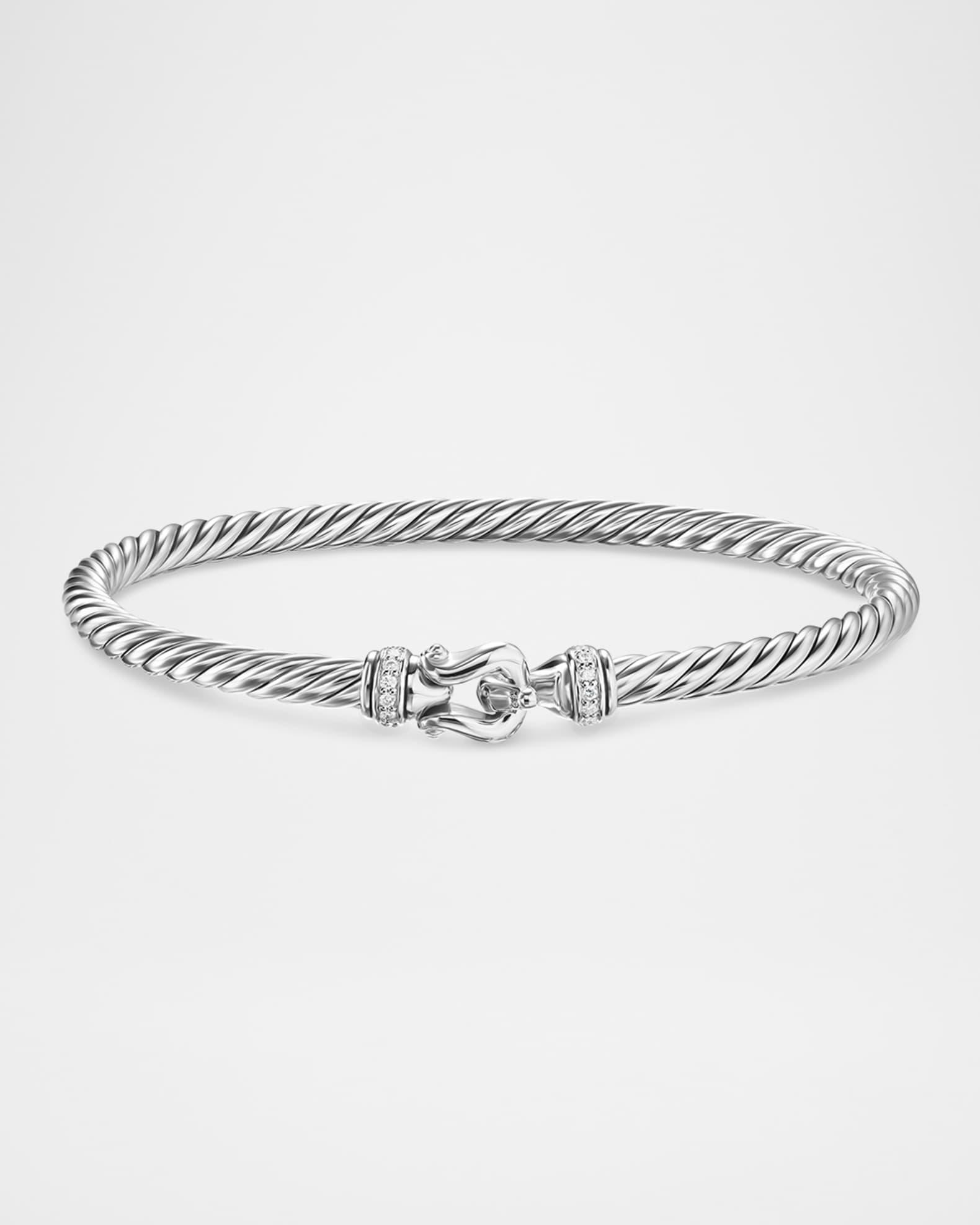 DY Mercer Triple Ring Earrings with Diamonds in 18K Gold, 35mm Product Image