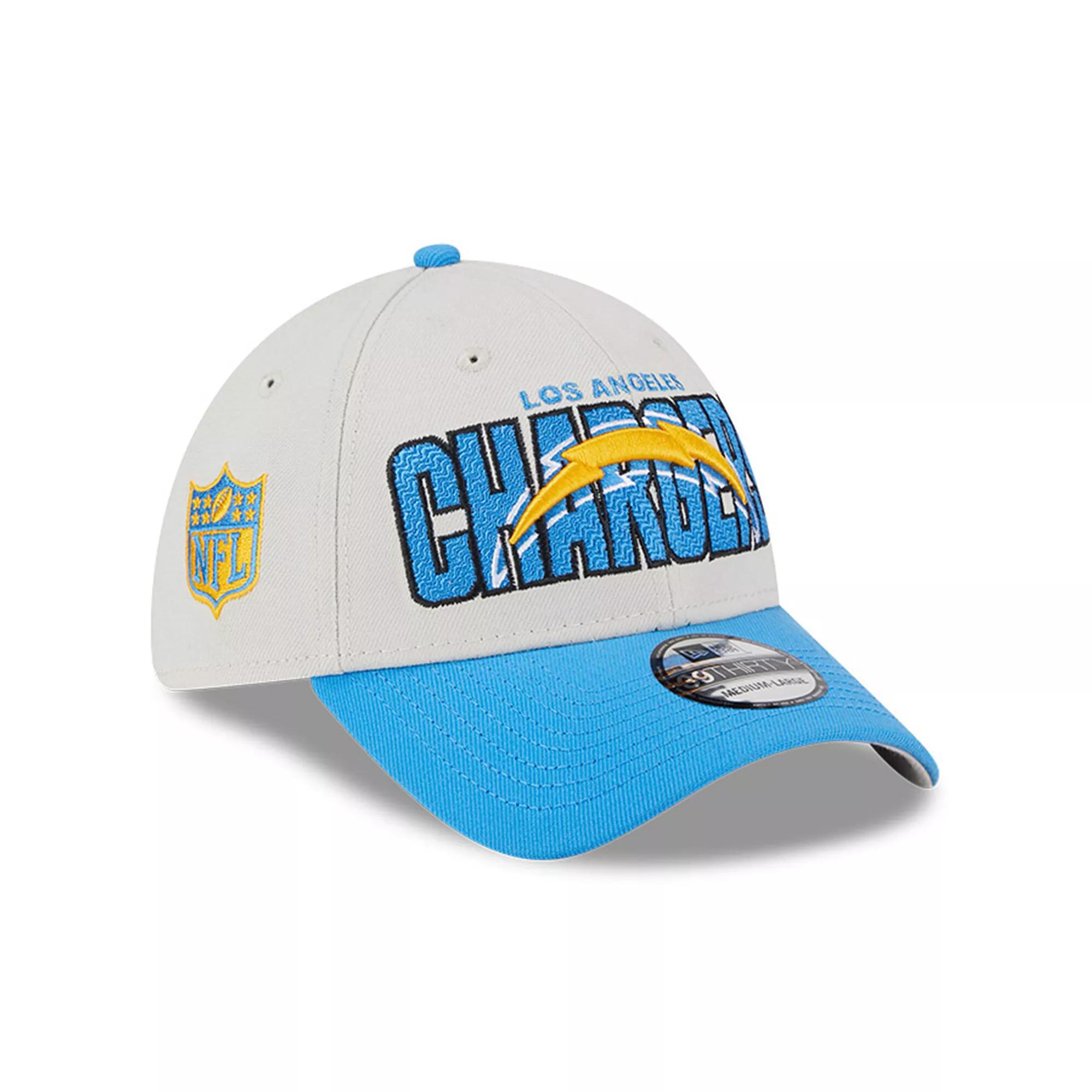 Men's New Era Stone/Powder Blue Los Angeles Chargers 2023 NFL Draft 39THIRTY Flex Hat, Size: Large/XL, Team Product Image