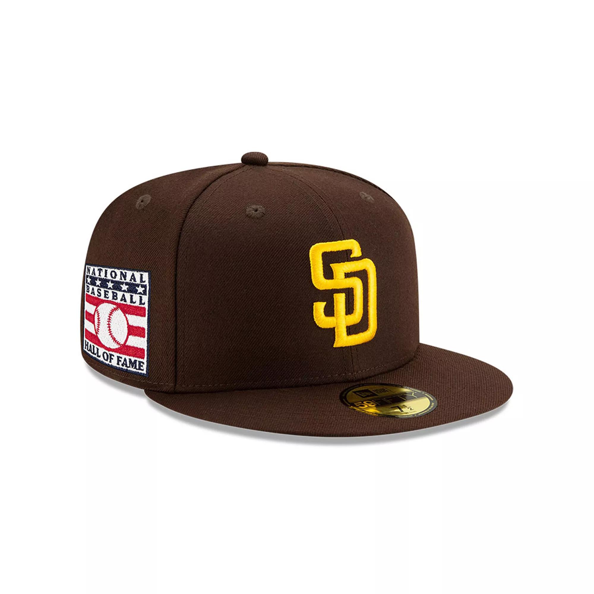 Men's New Era Brown San Diego Padres National Baseball Hall of Fame 59FIFTY Fitted Hat,  Product Image