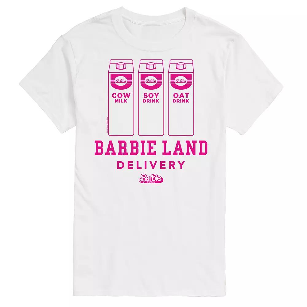 Big & Tall Barbie™ The Movie Barbie Land Delivery Graphic Tee, Men's,  Product Image