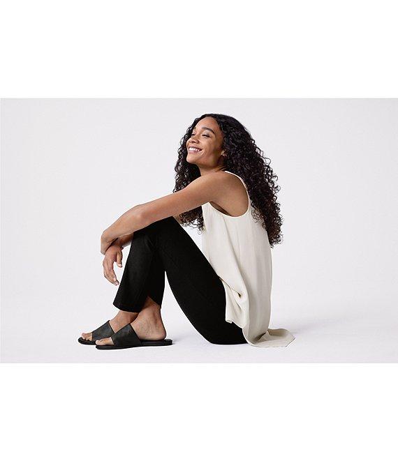 Eileen Fisher Tencel Jersey Tapered Leg Slouch Ankle Pants Product Image