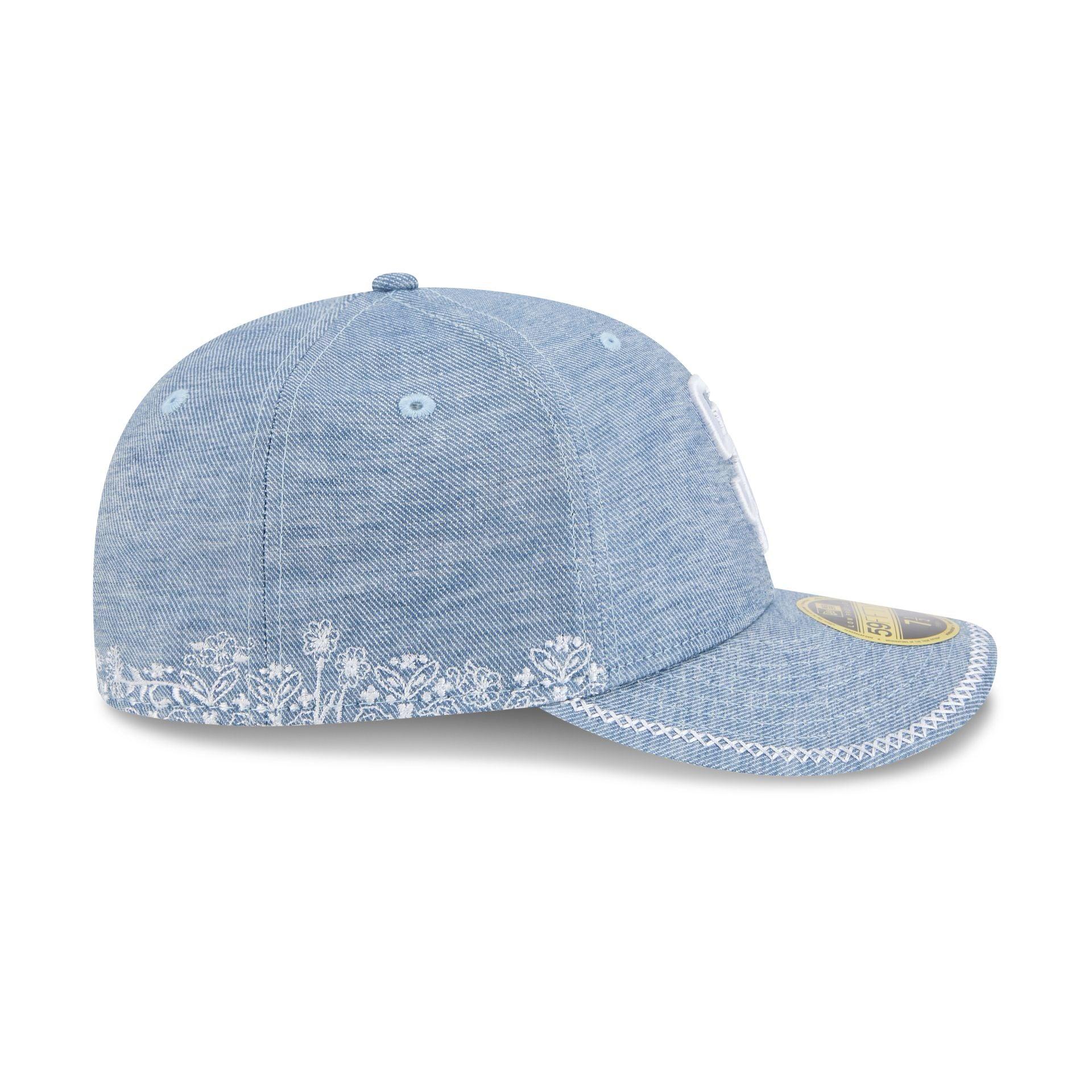 San Diego Padres Hand Stitched Chambray Low Profile 59FIFTY Fitted Hat Male Product Image
