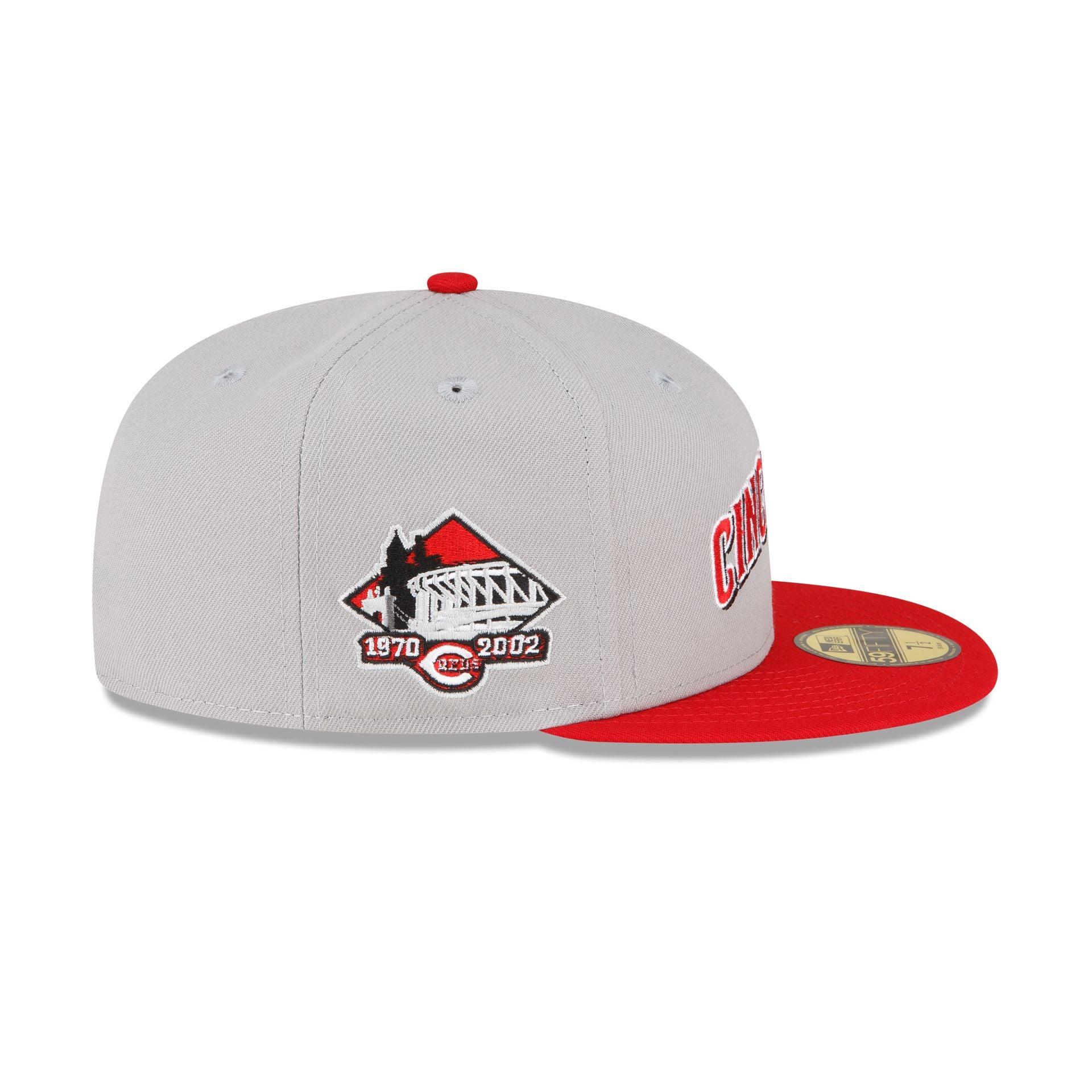 Cincinnati Reds Away 59FIFTY Fitted Hat Male Product Image