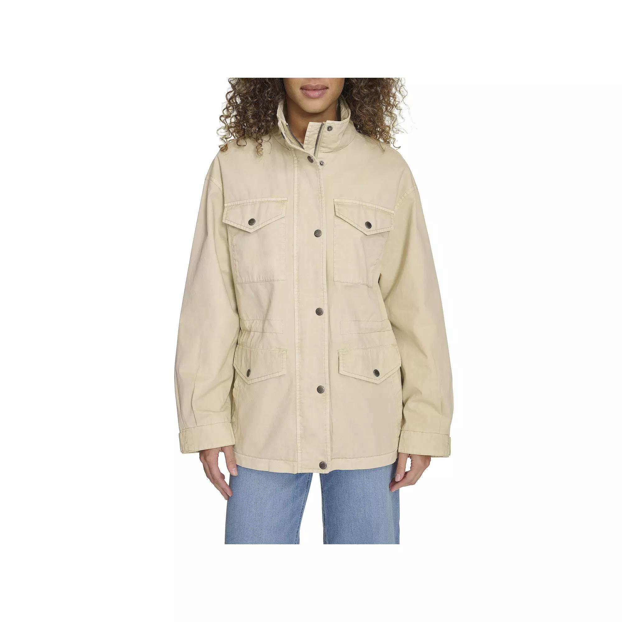 Women's Levi's® Lightweight Military Jacket, Size: XL, Oatmeal Product Image