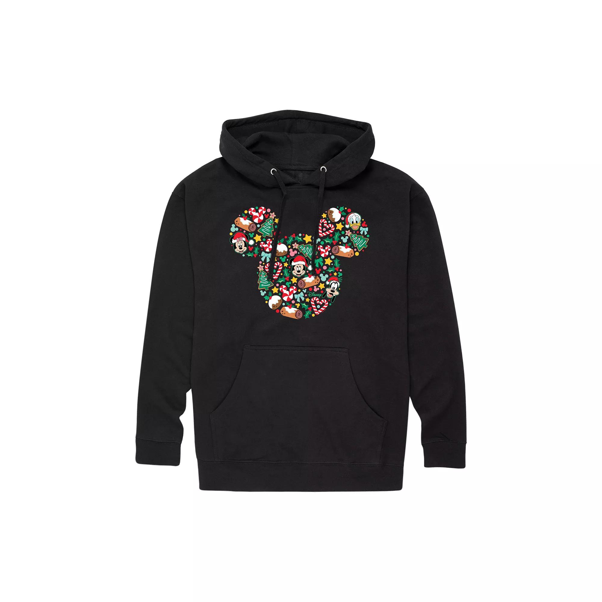 Disneys Mickey Mouse Mens Christmas Graphic Hoodie Product Image