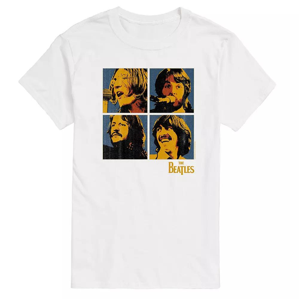 Big & Tall The Beatles Group Blocks Tee, Men's,  Product Image