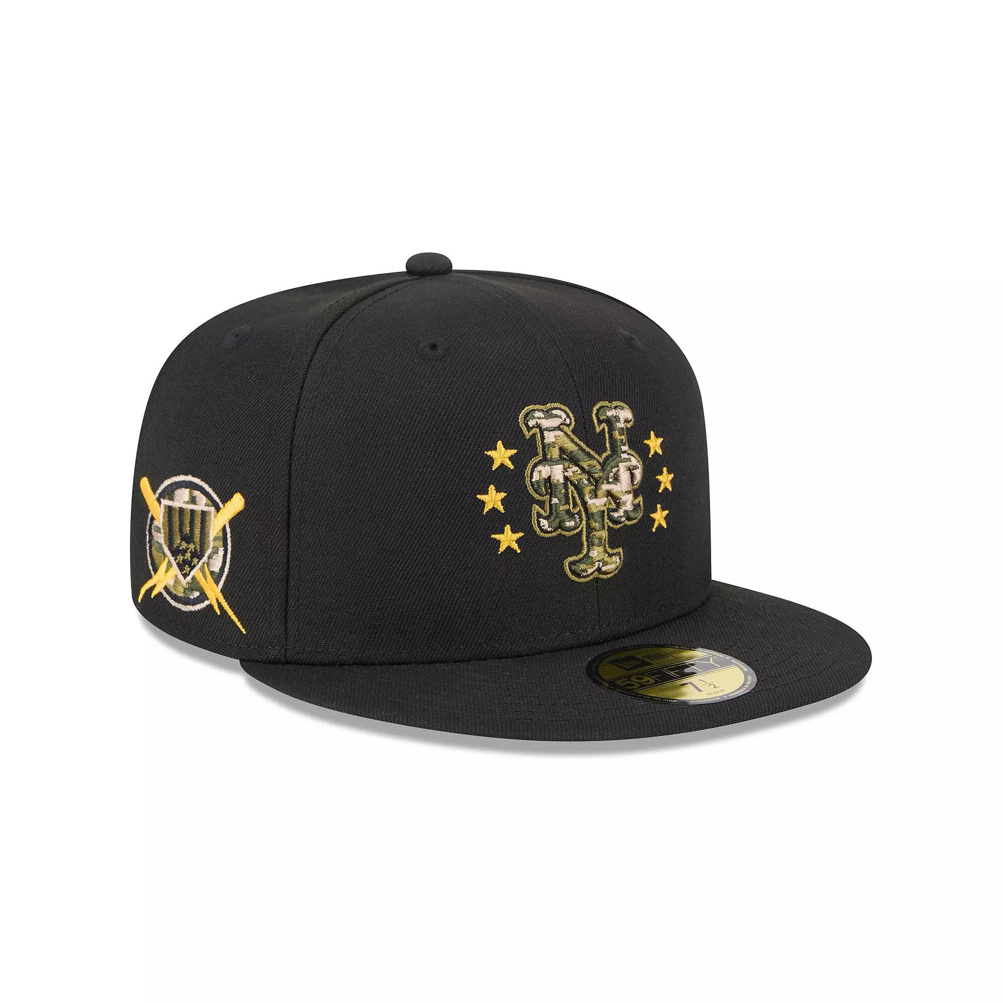 Men's New Era Black New York Mets 2024 Armed Forces Day On-Field 59FIFTY Fitted Hat,  Product Image