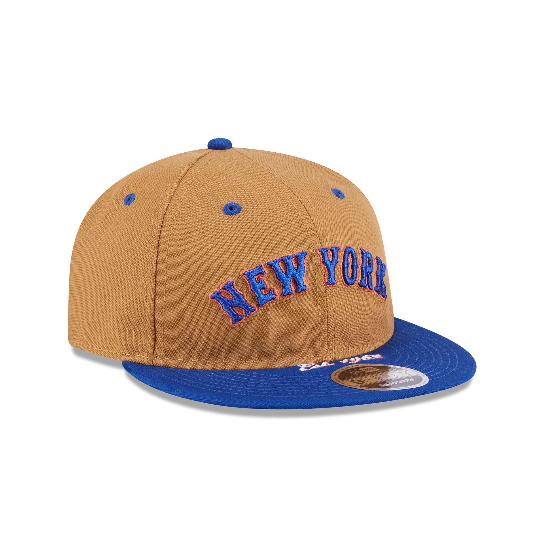 New York Mets Wheat Retro Crown 9FIFTY Snapback Hat Male Product Image