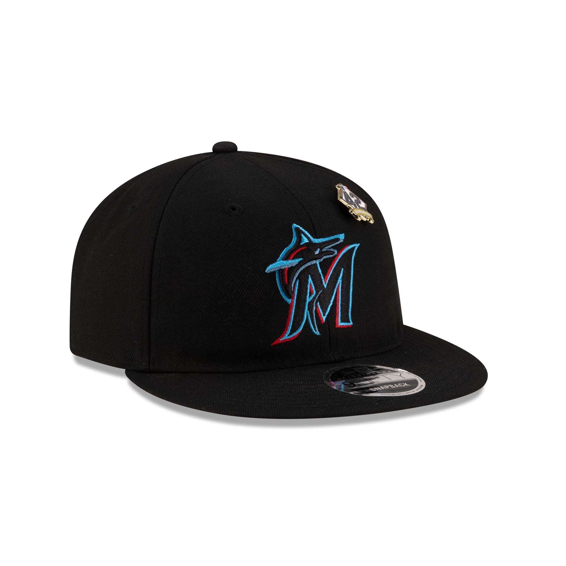 Miami Marlins Jackie Robinson Day 2025 Retro Crown 9FIFTY Snapback Hat Male Product Image