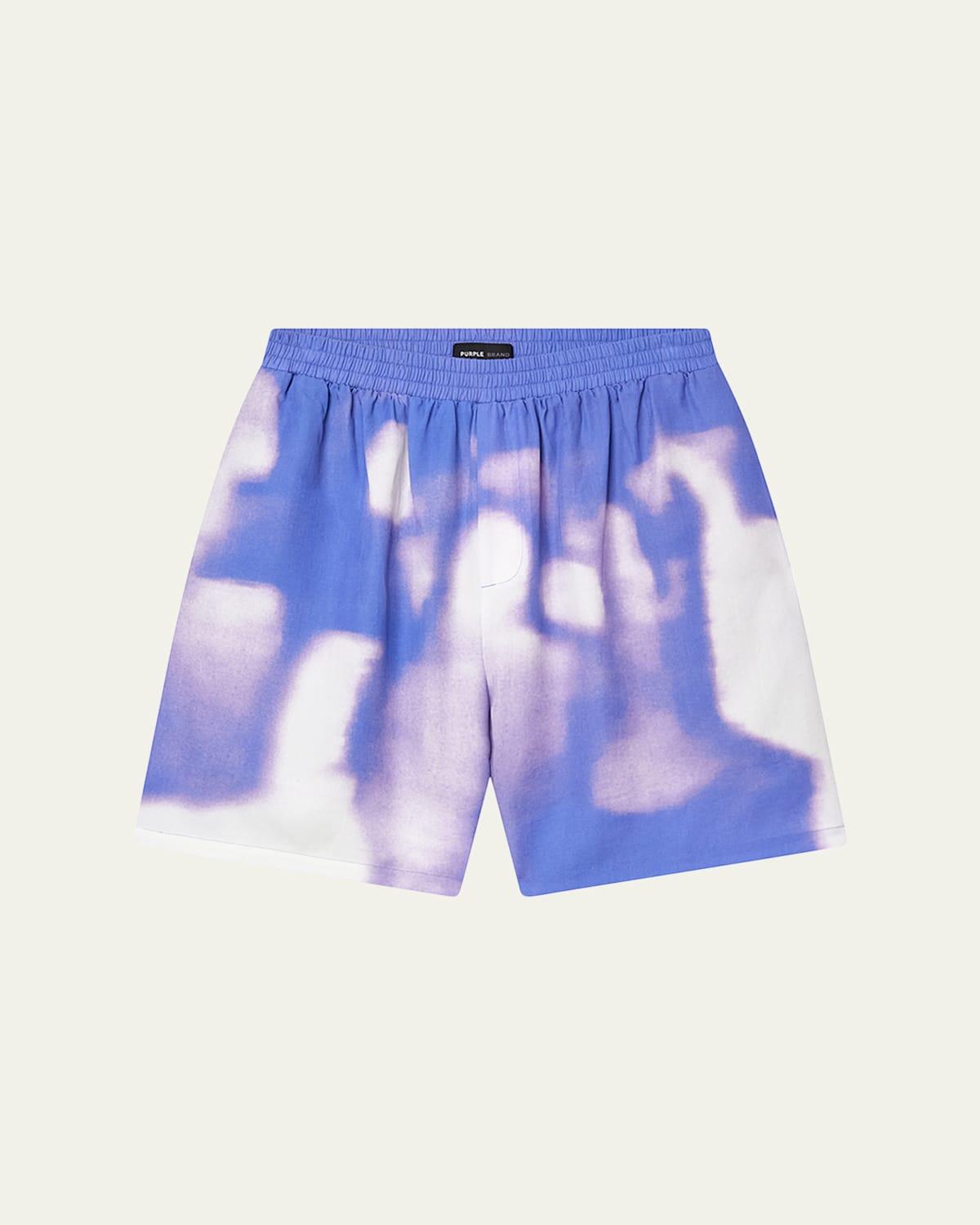 Mens Ombr Burn Shorts - Product Image