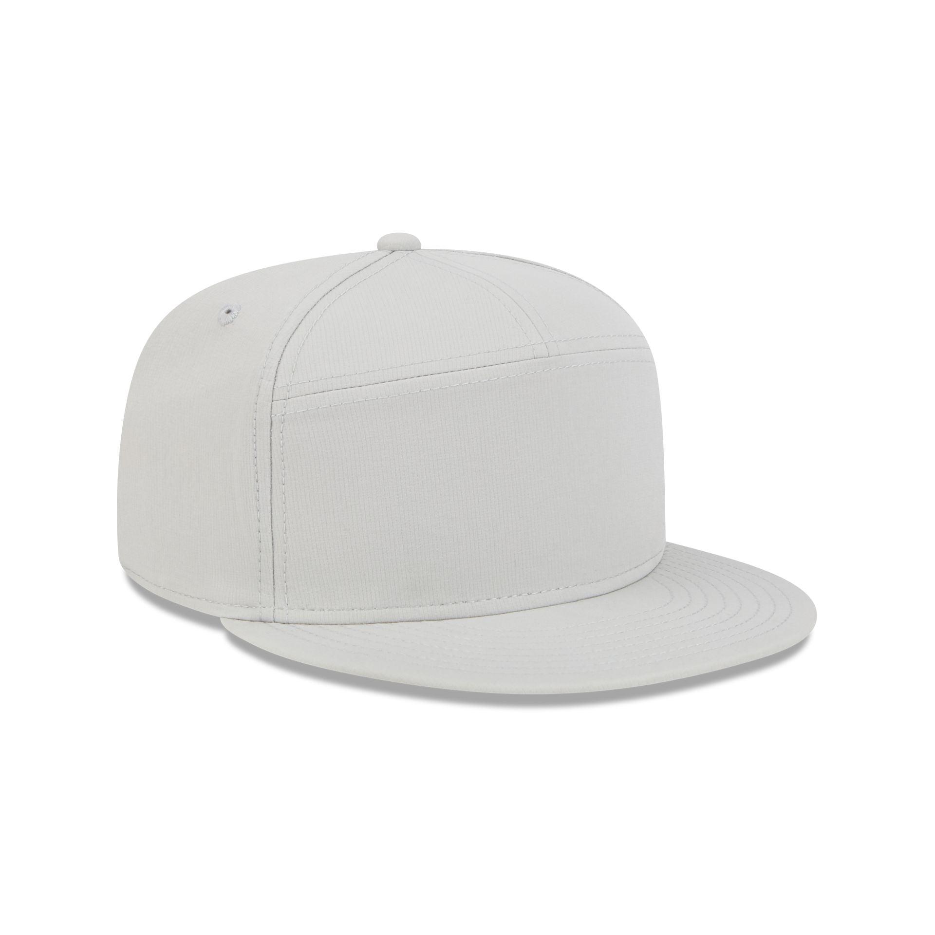 New Era Cap Gray Performance Split Panel 9FIFTY Snapback Hat Male Product Image
