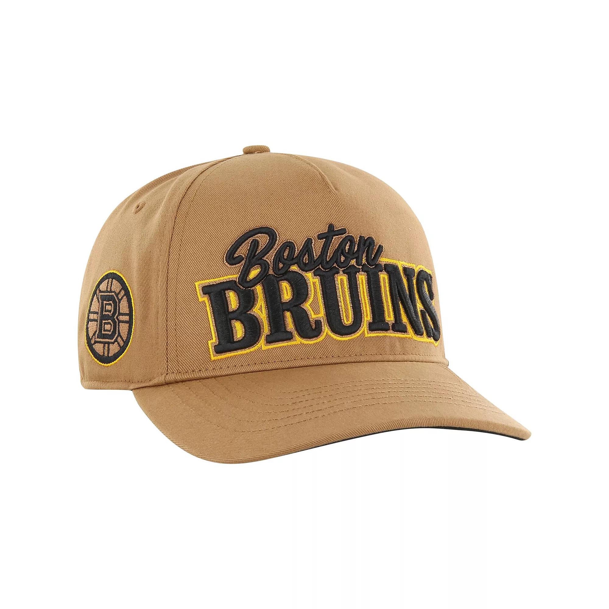 Men's '47 Tan Boston Bruins Barnes Hitch Adjustable Hat, Team Product Image