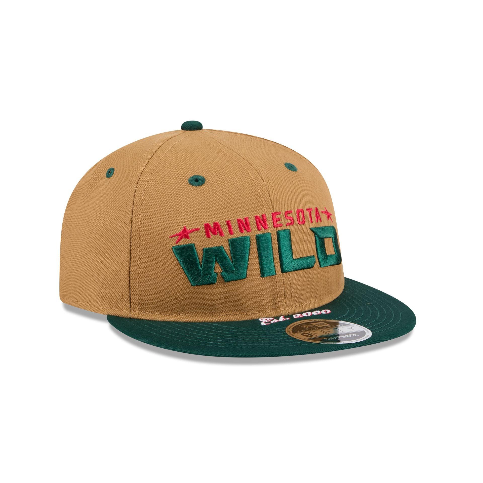 Minnesota Wild Wheat Retro Crown 9FIFTY Snapback Hat Male Product Image