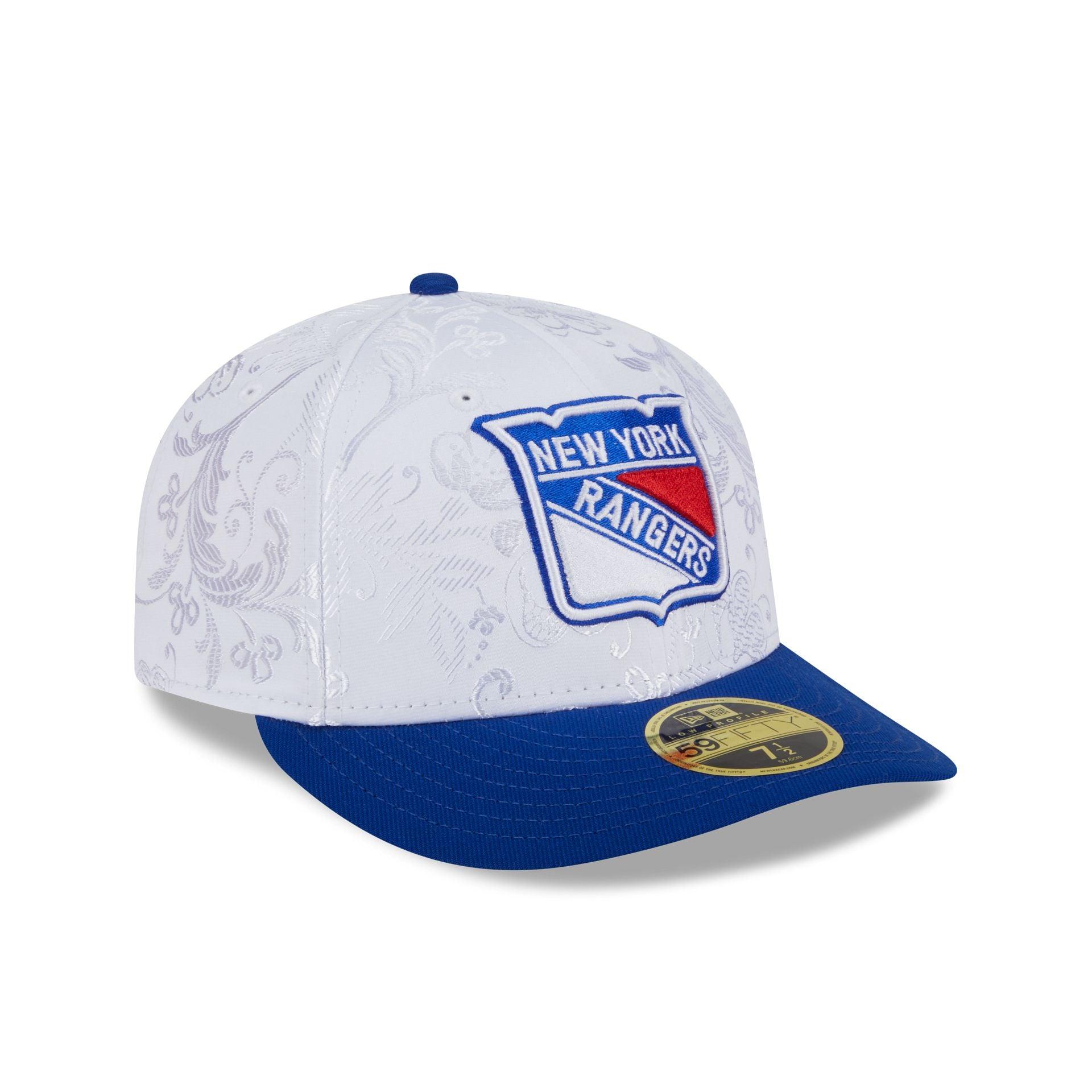New York Rangers Floral Shine Low Profile 59FIFTY Fitted Hat Male Product Image