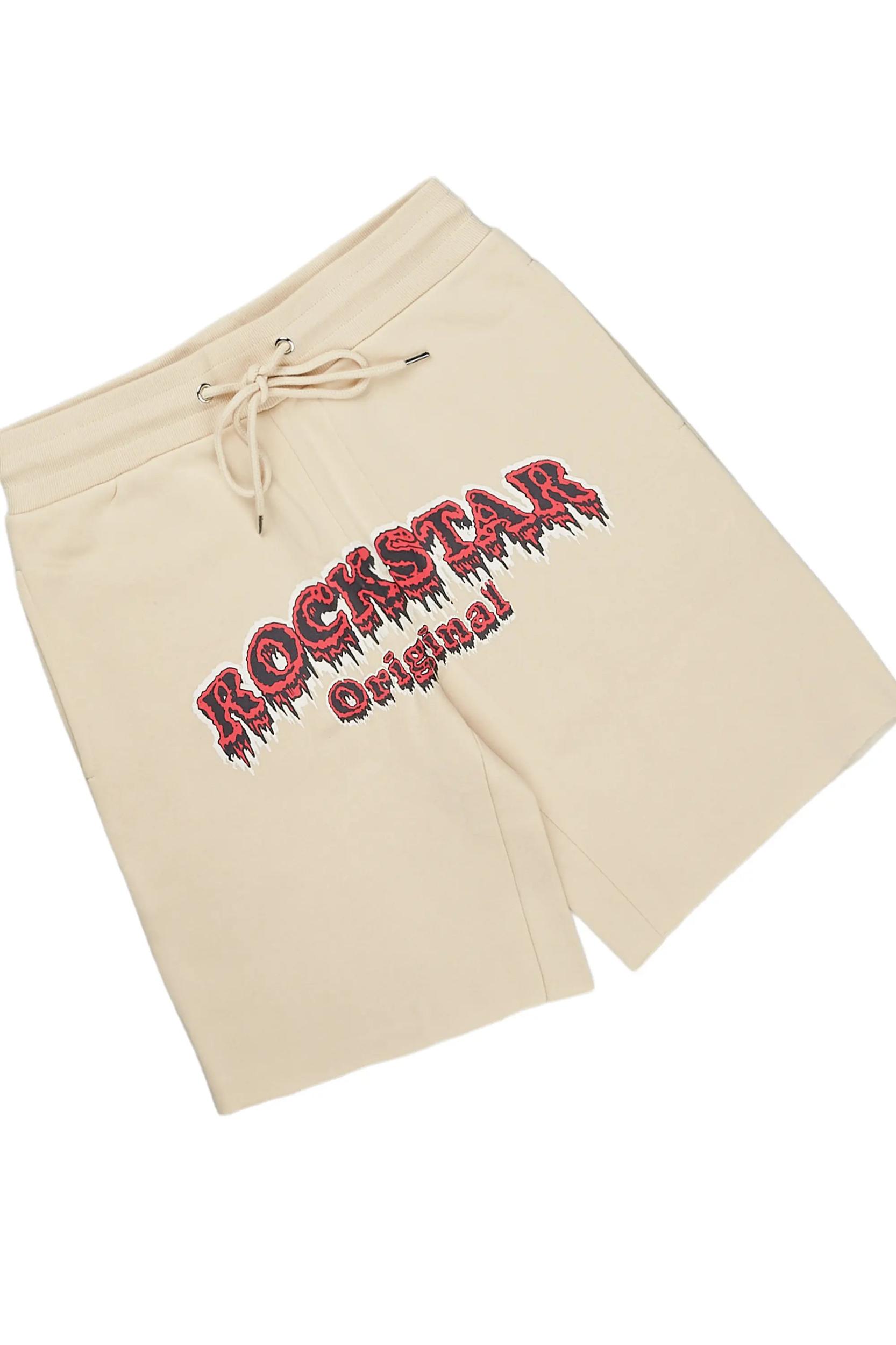 Tabor Beige T-Shirt/Short Set Male Product Image