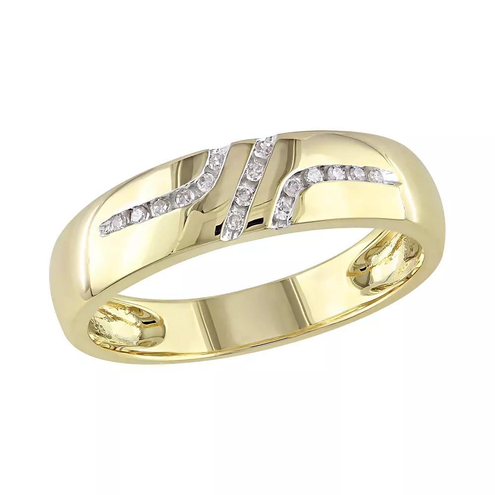 Stella Grace 10k Gold 1/10 Carat T.W. Diamond Band, Men's, Size: 11 Product Image