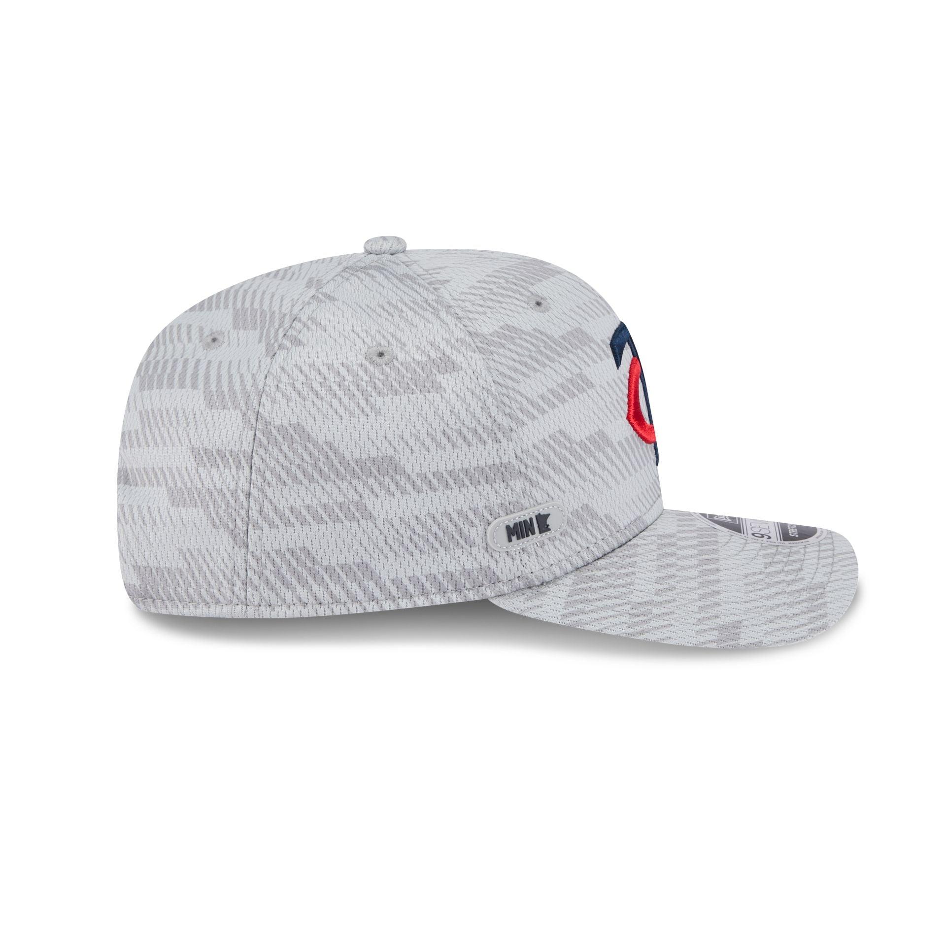Minnesota Twins 2025 Clubhouse Gray 9SEVENTY Stretch-Snap Hat Male Product Image
