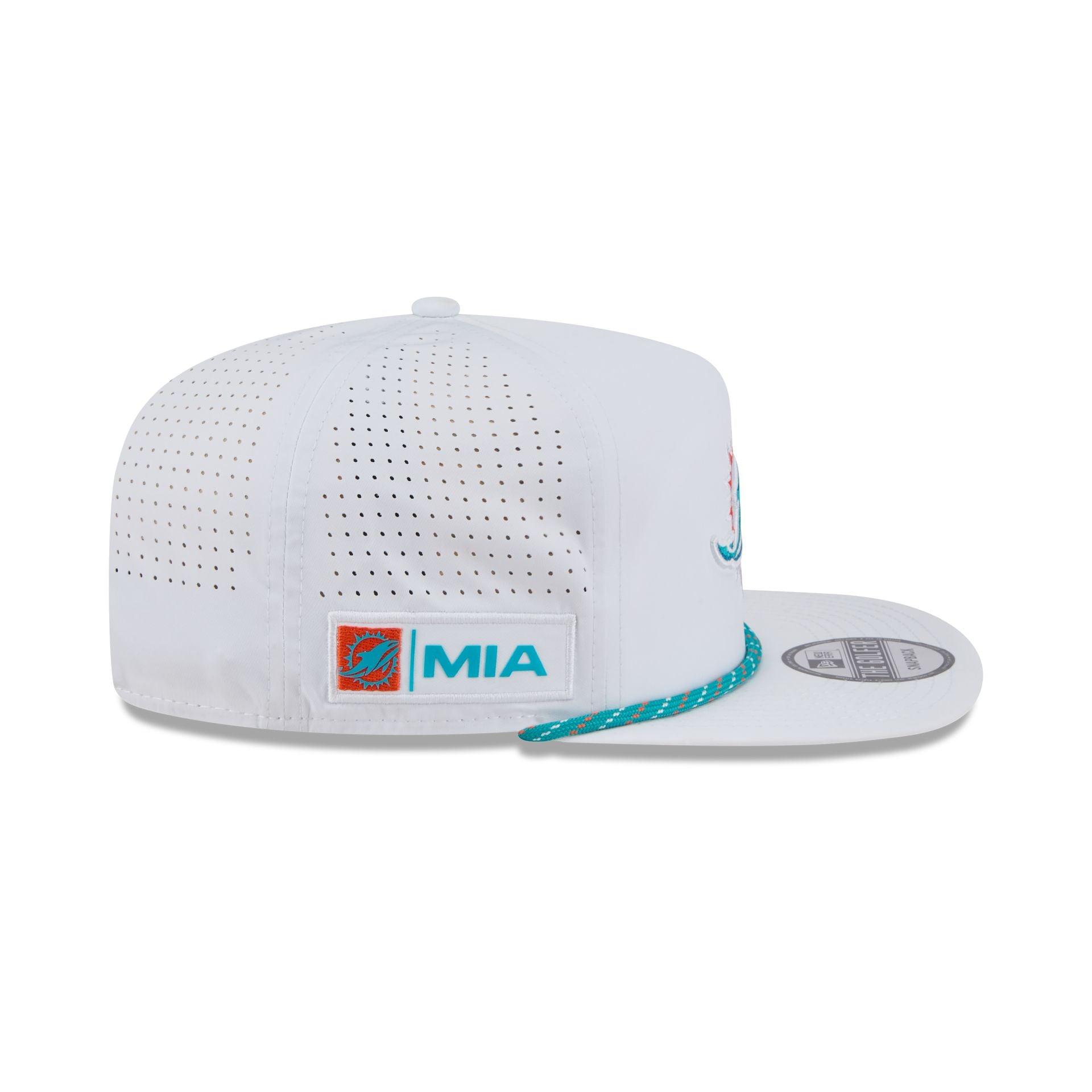 Miami Dolphins Optic White Performance Rope Golfer Hat Male Product Image
