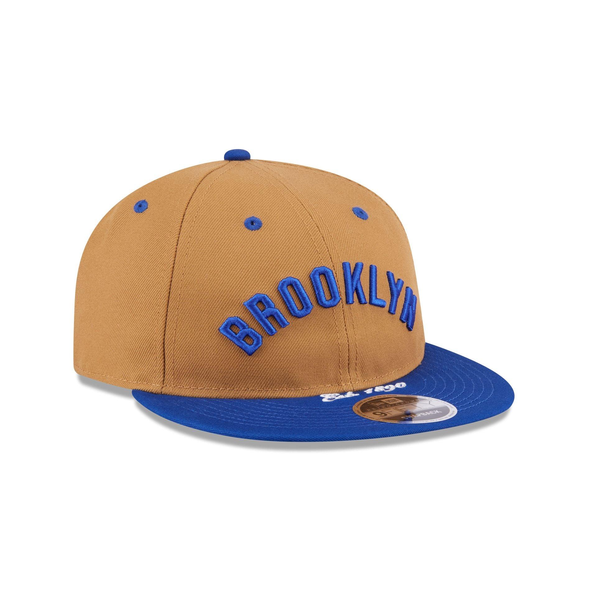 Brooklyn Dodgers Wheat Retro Crown 9FIFTY Snapback Hat Male Product Image