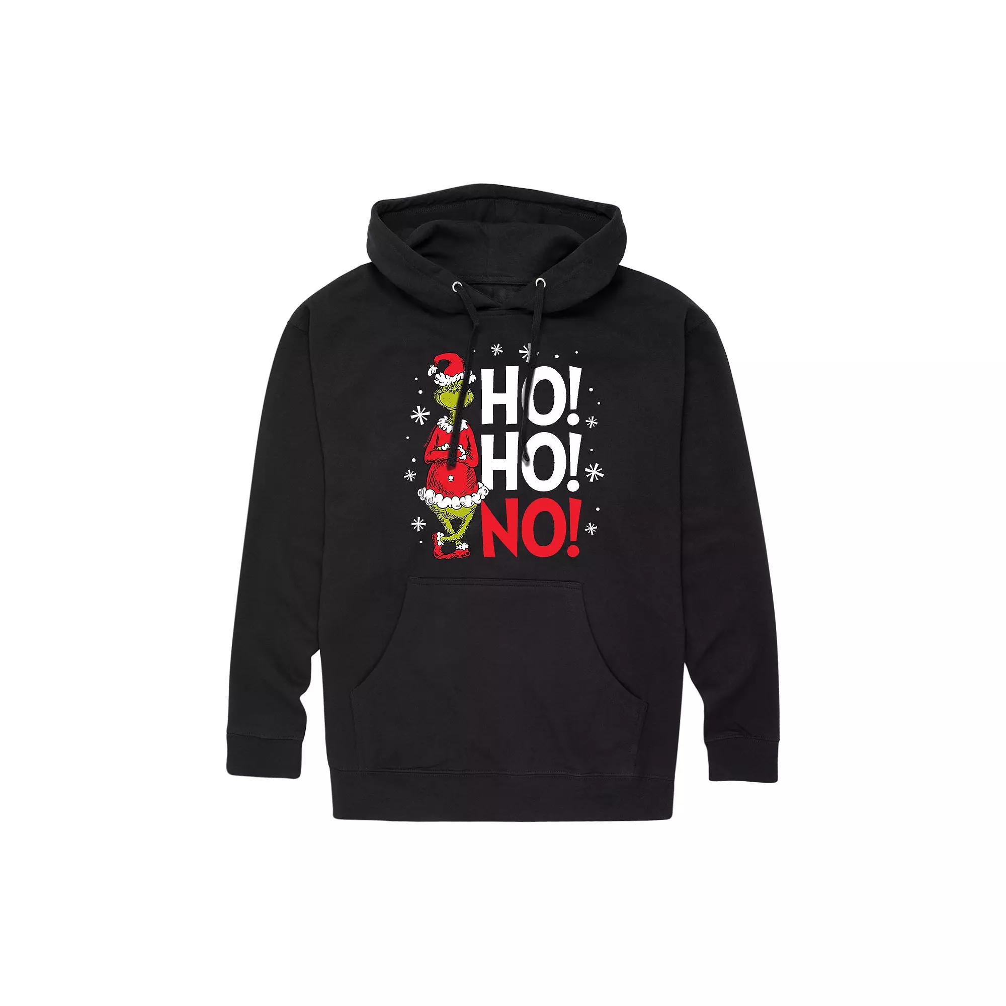Men's Dr. Seuss Grinch Ho Ho No Hoodie,  Product Image