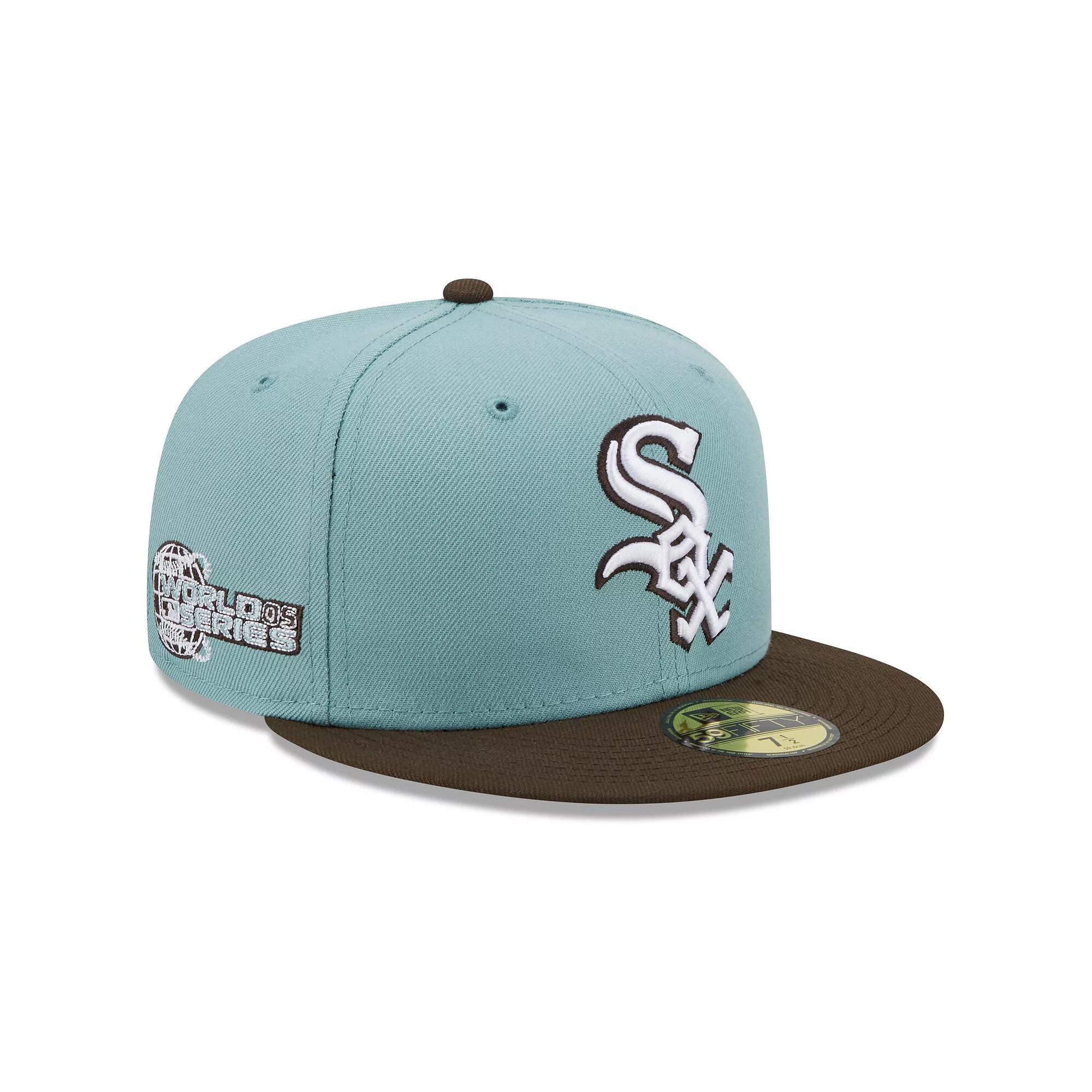 Men's New Era Light Blue/Brown Chicago White Sox 2005 World Series Beach Kiss 59FIFTY Fitted Hat,  Product Image