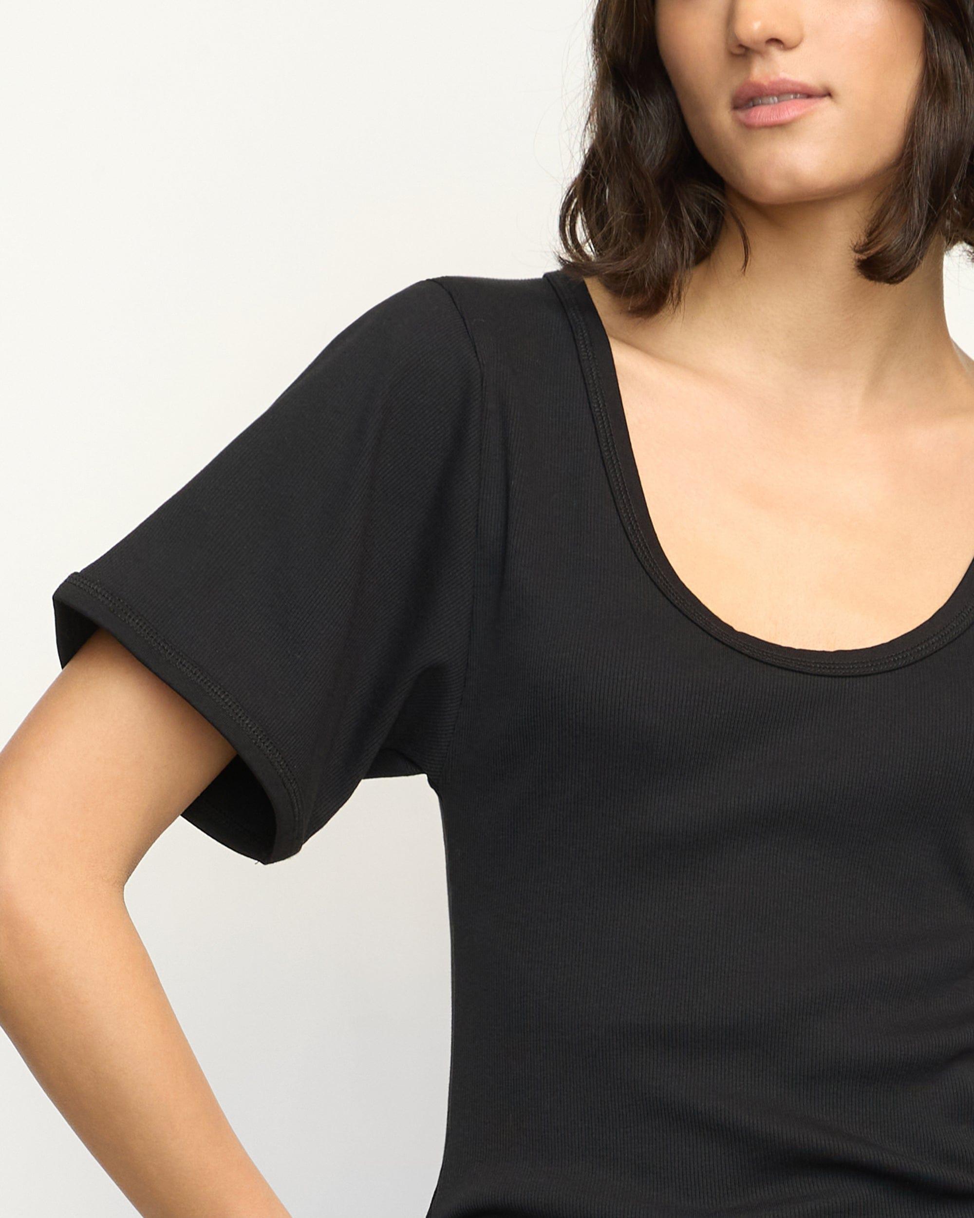 Renee Sculpted Scoop-Neck Tee Product Image