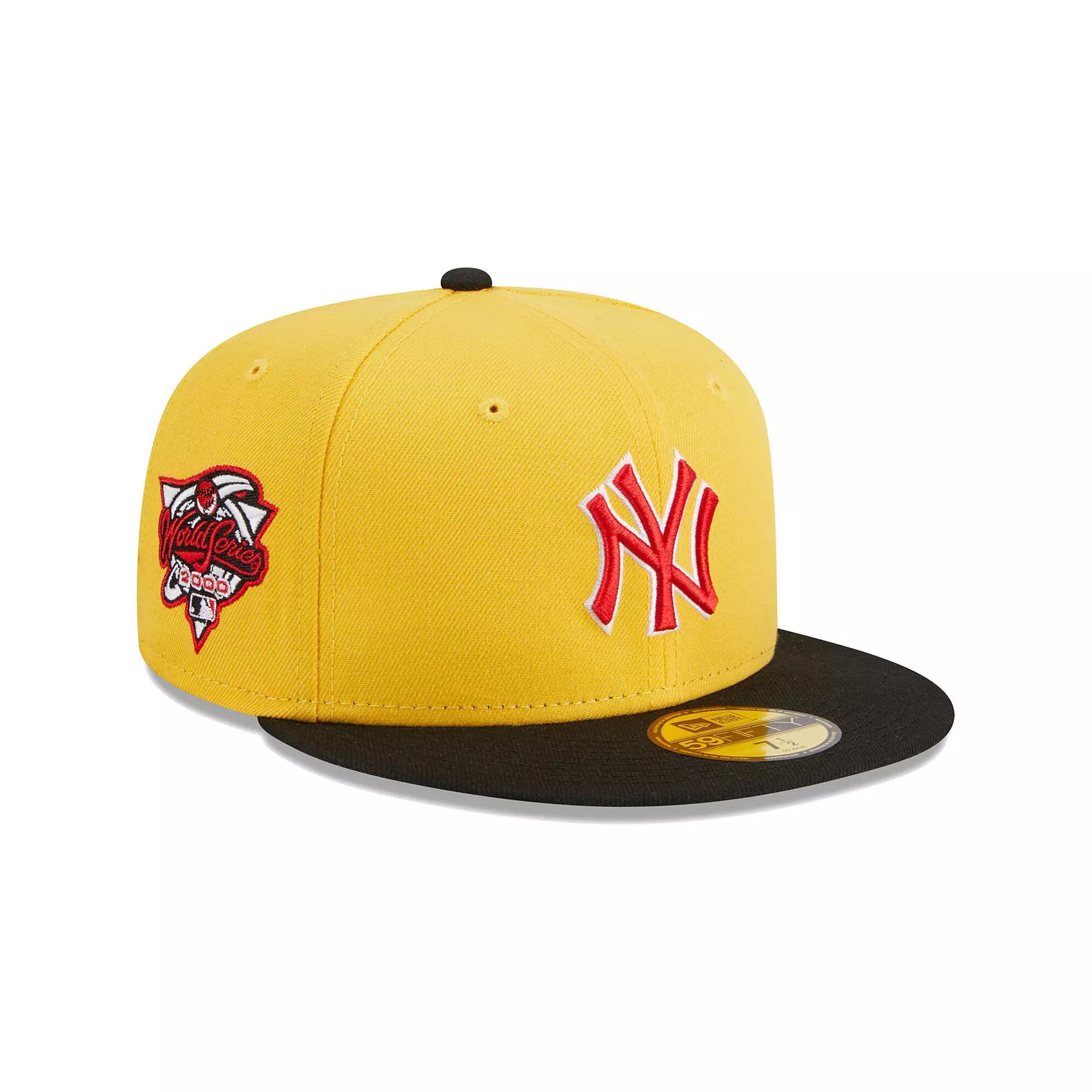 Men's New Era Yellow/Black New York Yankees Grilled 59FIFTY Fitted Hat, Size: 7 1/2 Product Image