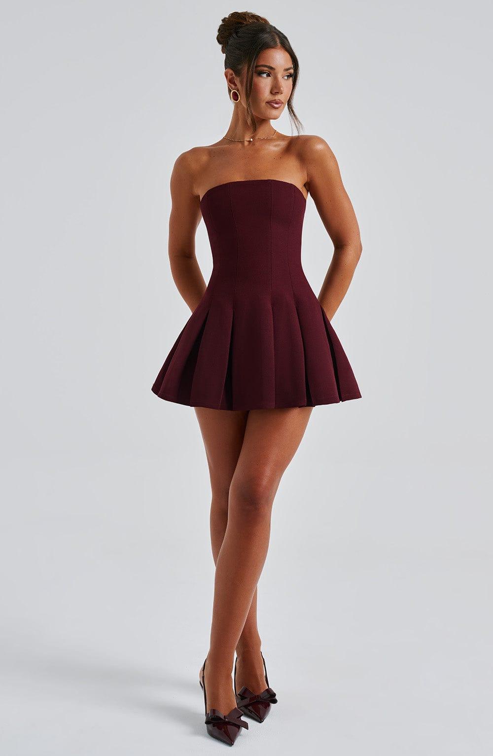 Bryony Mini Dress - Cherry Lacquer Product Image