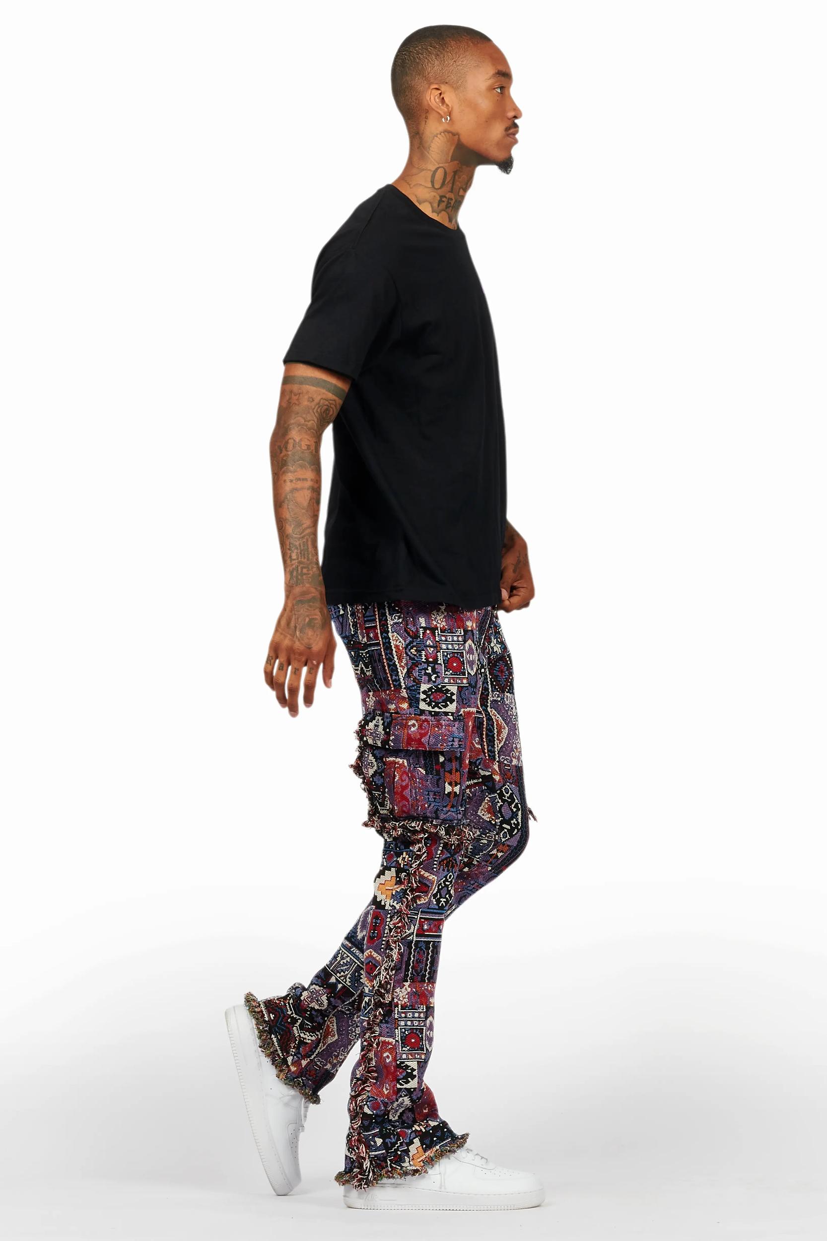 Lake Black/Purple T-Shirt/Tapestry Jean Bundle Male Product Image