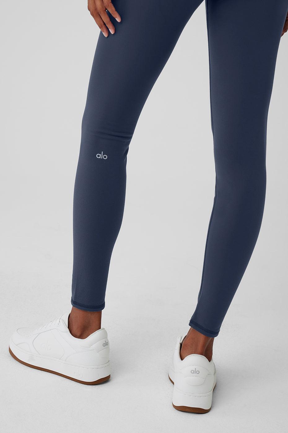 Airbrush Winter Warm High-Waist Nocturne Legging - Navy Female Product Image