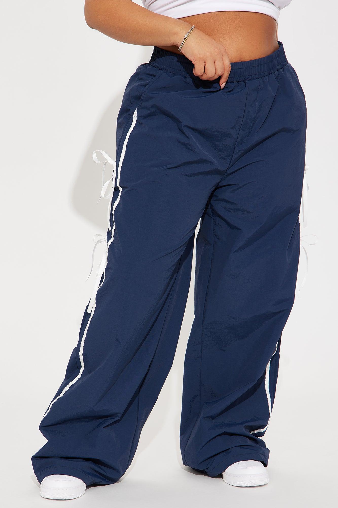 Cindy Windbreaker Track Pant - Navy Product Image