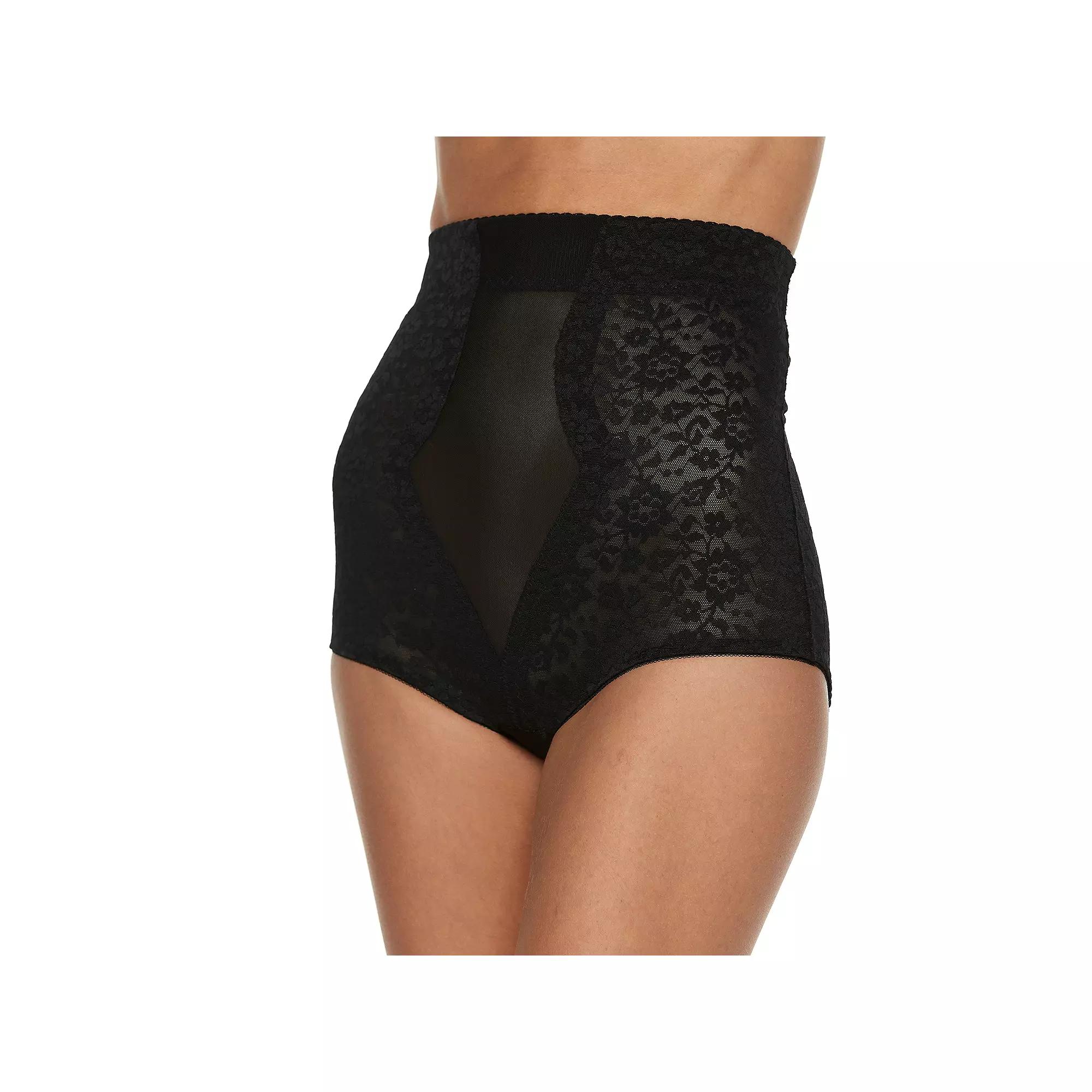 Women's Lunaire Firm Control High-Wasit Lace Brief 469-K, Size: 2XL, Black Product Image