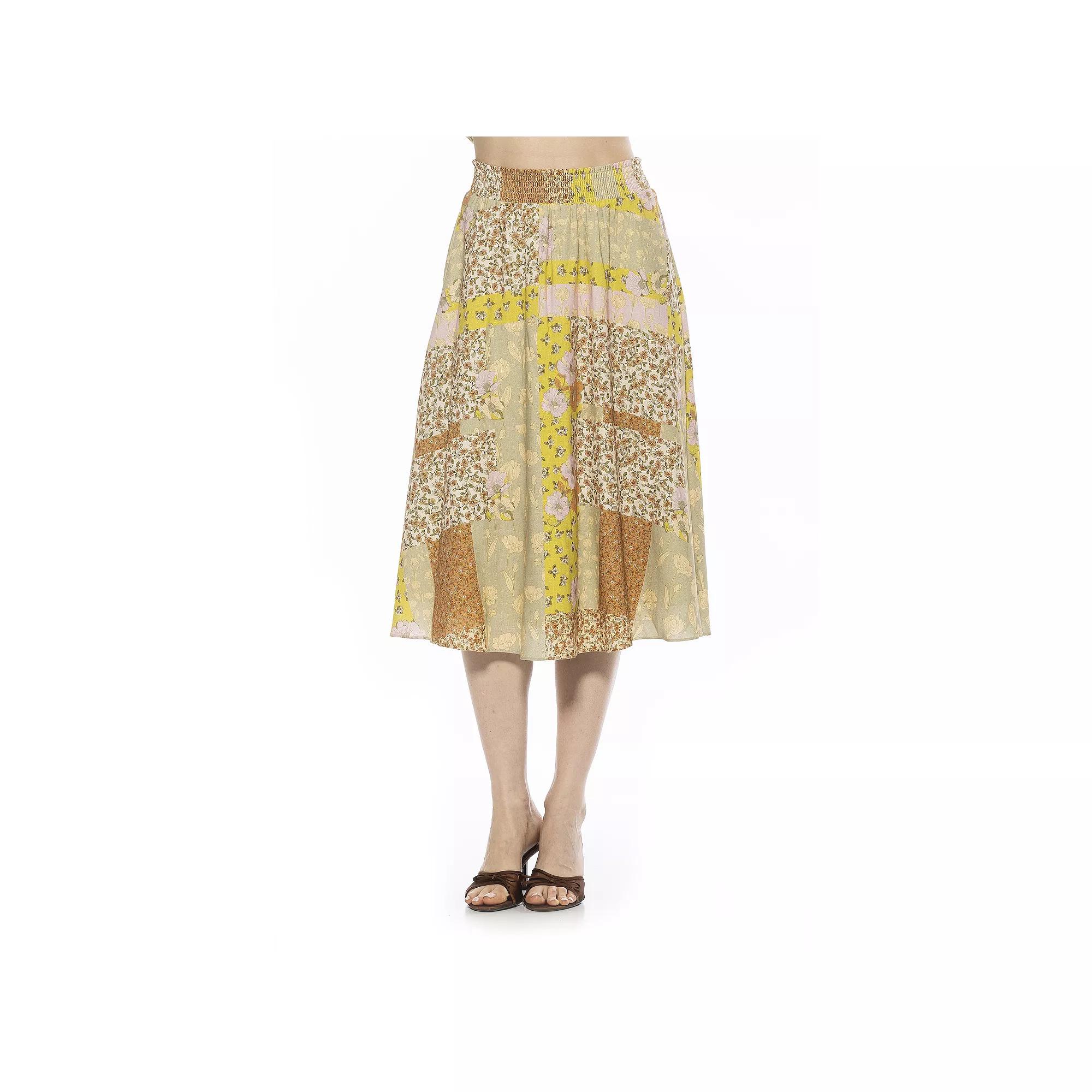 Women's ALEXIA ADMOR Kliene Smocked Waistband Skirt,  Product Image