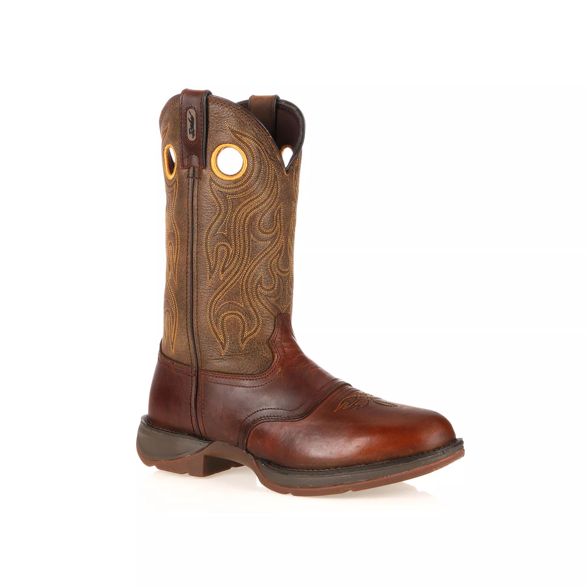 Durango Rebel Men's 11-in. Western Work Boots, Size: 8.5 Medium, Sunset Trail Brown Product Image