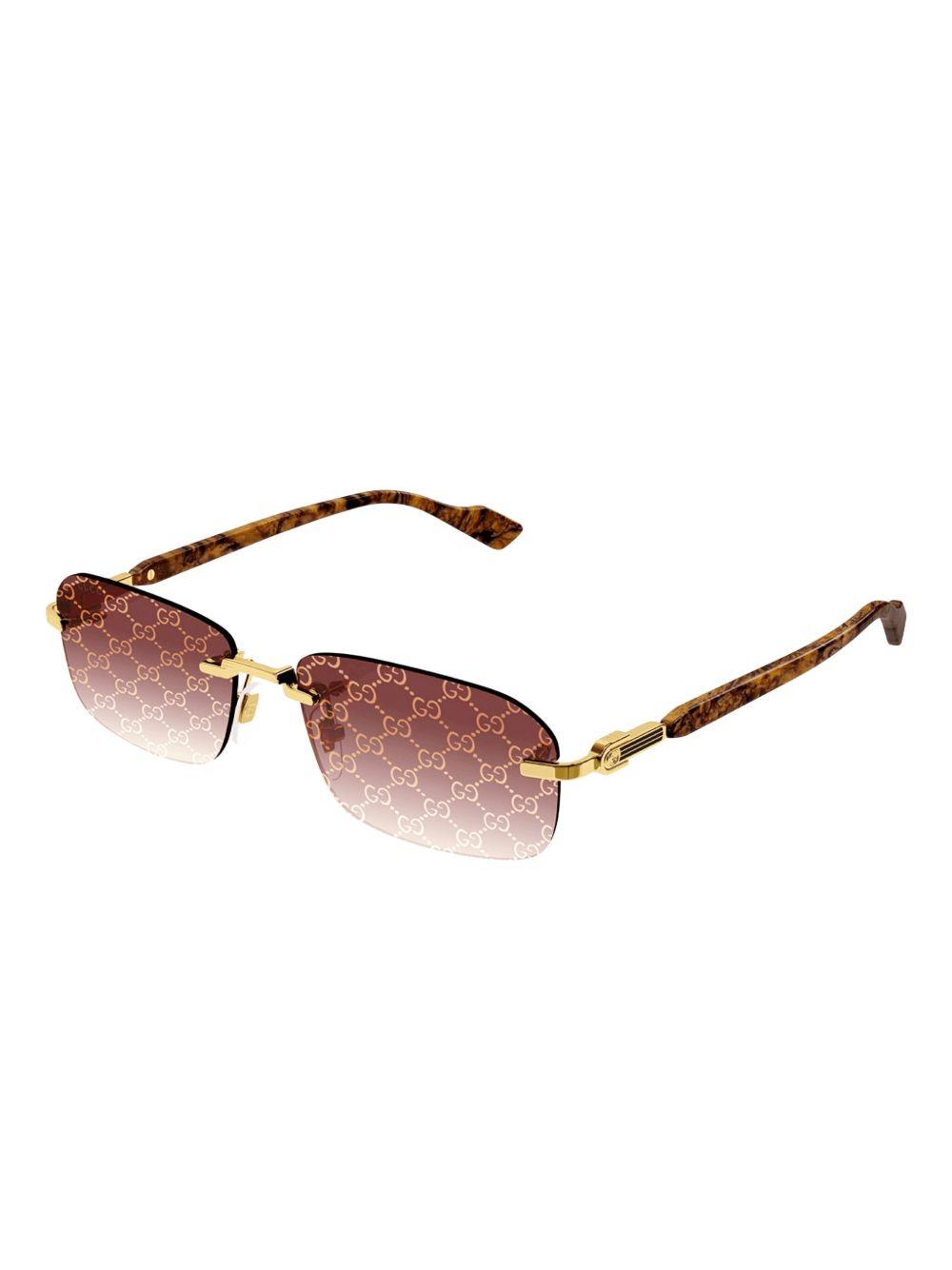 rectangle-frame "Brown" sunglasses Product Image