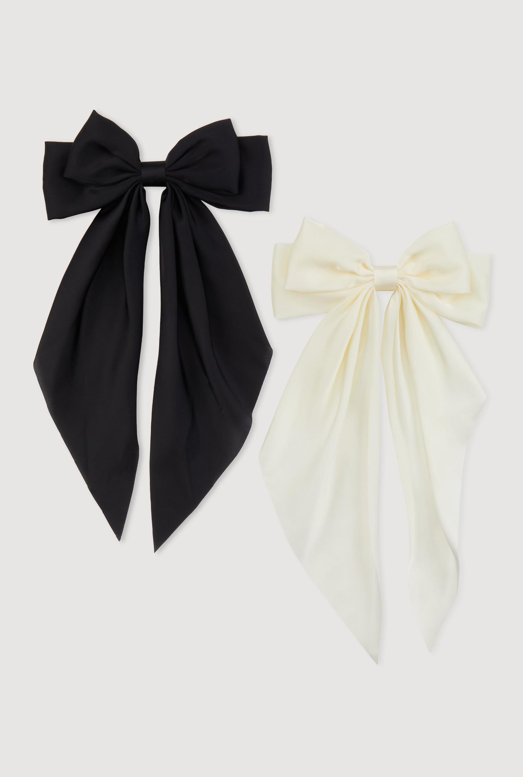 Oversized Bow Ribbon Hair Clips 2 Pack Unisex Product Image